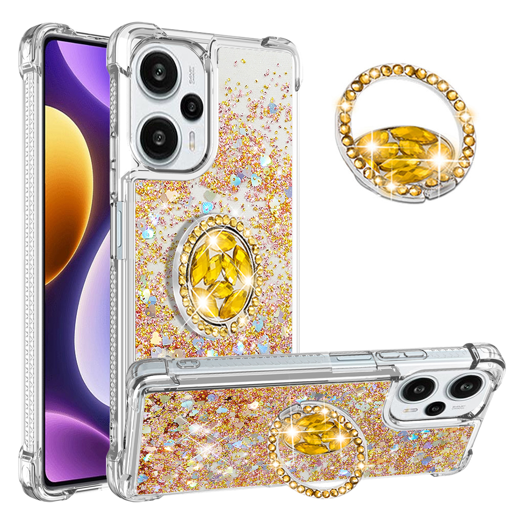 YB Quicksand Series-7 Für Xiaomi Poco F5 5G / Redmi Note 12 Turbo -kickstand -telefonhülle Bewegung Flüssiger TPU -abdeckung - Gold / Herzen, Xiaomi Poco F5 5G
YB Quicksand Series-7 Für Xiaomi Poco F5 5G / Redmi Note 12 Turbo -kickstand -telefonhülle Bewegung Flüssiger TPU -abdeckung - Gold / Herzen, Xiaomi Poco F5 5G