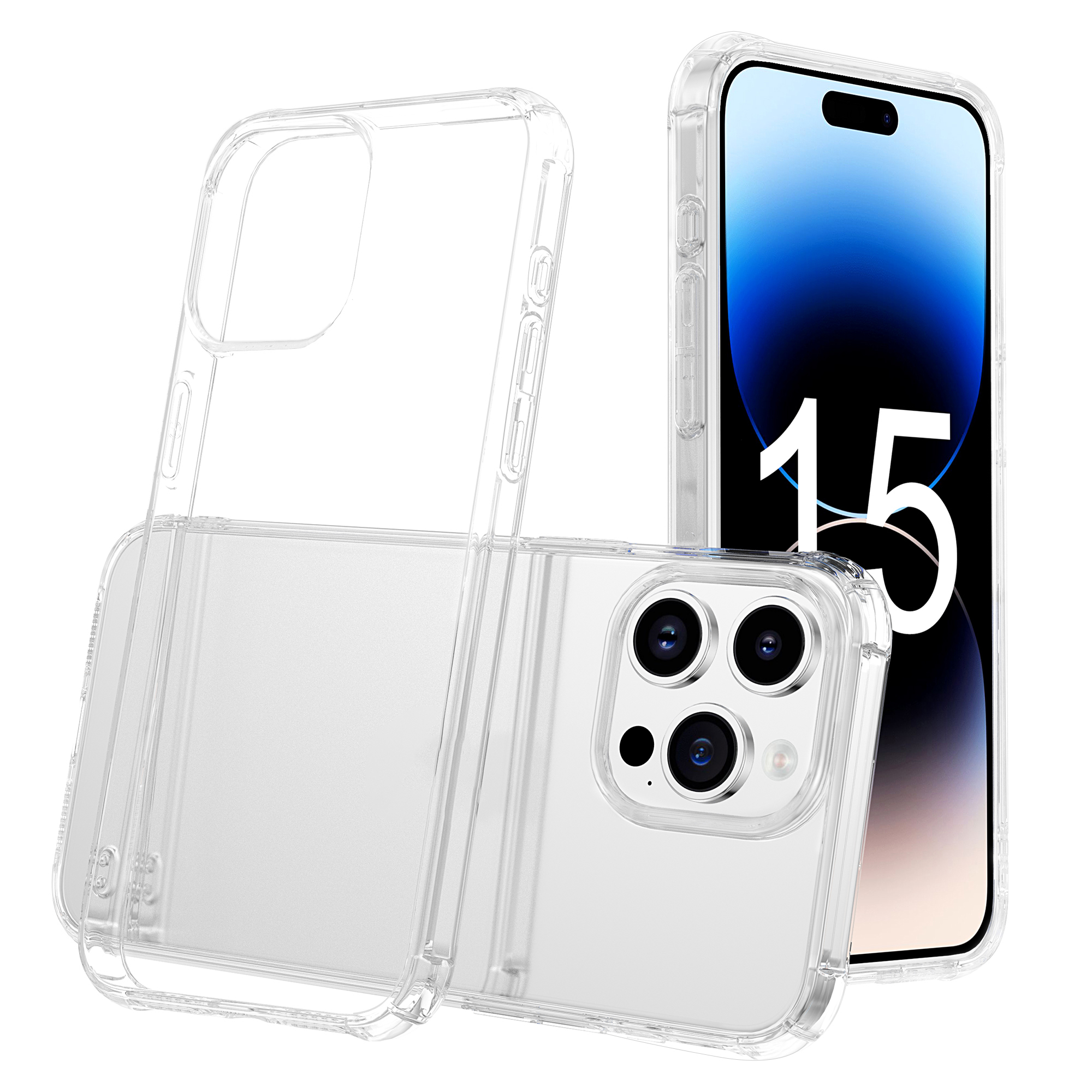 Leeu Design Für Iphone 15 Pro 3D Stereo Sound Anti-drop Tpu-hülle Transparente Telefonabdeckung - Transparent, iPhone 15 Pro
Leeu Design Für Iphone 15 Pro 3D Stereo Sound Anti-drop Tpu-hülle Transparente Telefonabdeckung - Transparent, iPhone 15 Pro