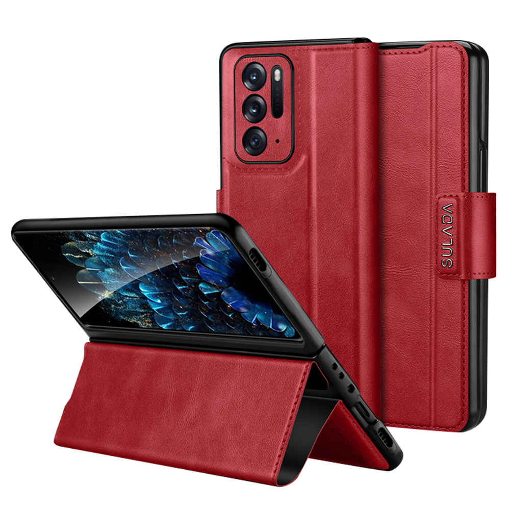 Sulada Für Oppo Finden Sie N Schutzhülle PU Leder+pc Cover Anti-drop-stand-telefongehäuse - Rot, Oppo Find N
Sulada Für Oppo Finden Sie N Schutzhülle PU Leder+pc Cover Anti-drop-stand-telefongehäuse - Rot, Oppo Find N