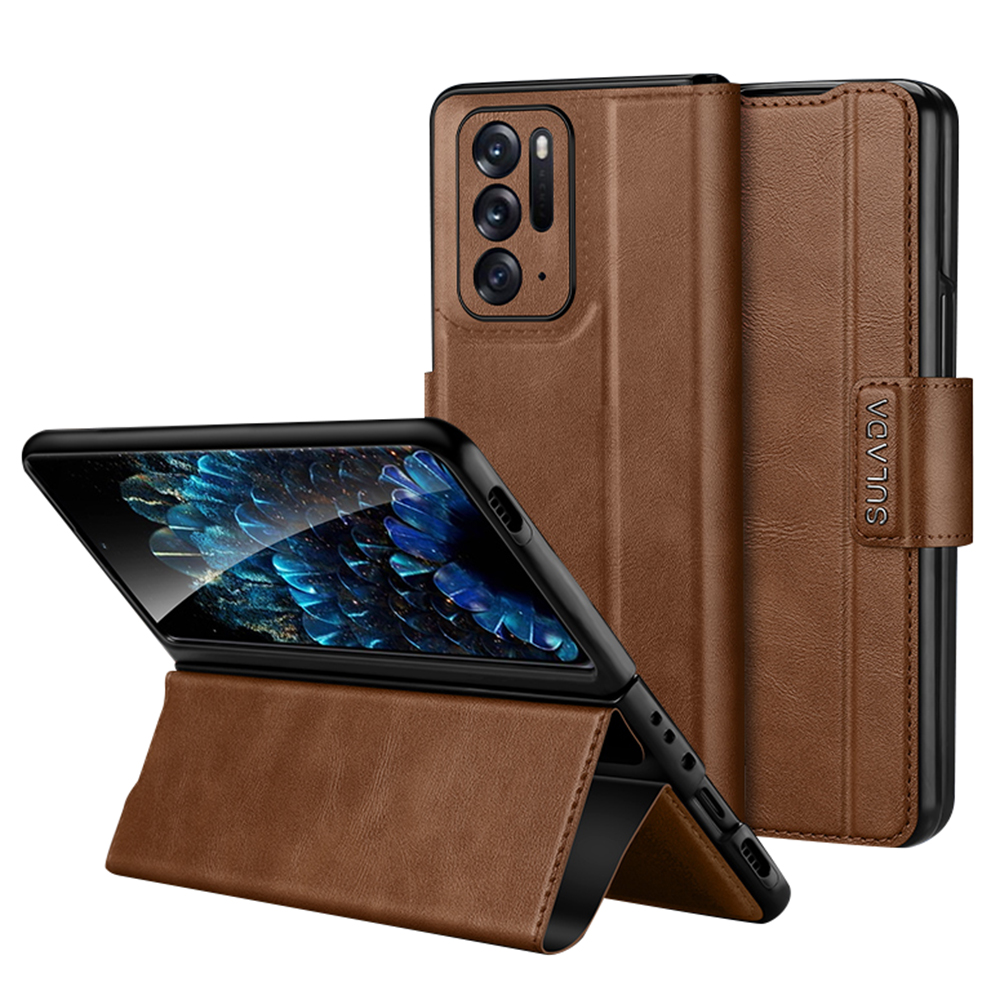 Sulada Für Oppo Finden Sie N Schutzhülle PU Leder+pc Cover Anti-drop-stand-telefongehäuse - Braun, Oppo Find N
Sulada Für Oppo Finden Sie N Schutzhülle PU Leder+pc Cover Anti-drop-stand-telefongehäuse - Braun, Oppo Find N