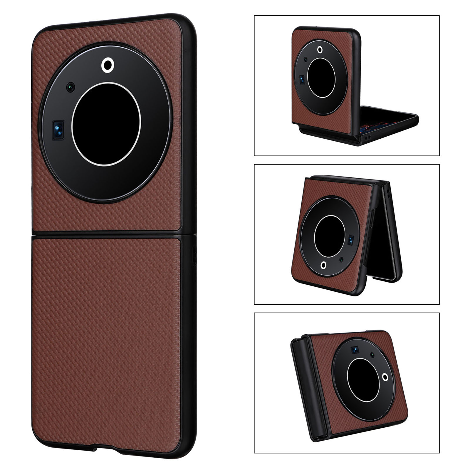 Für Tecno Phantom V Flip Carbon Faser Textur Hülle Pu-leder-pc-anti-drogen-telefonabdeckung - Braun, Tecno Phantom V Flip
Für Tecno Phantom V Flip Carbon Faser Textur Hülle Pu-leder-pc-anti-drogen-telefonabdeckung - Braun, Tecno Phantom V Flip