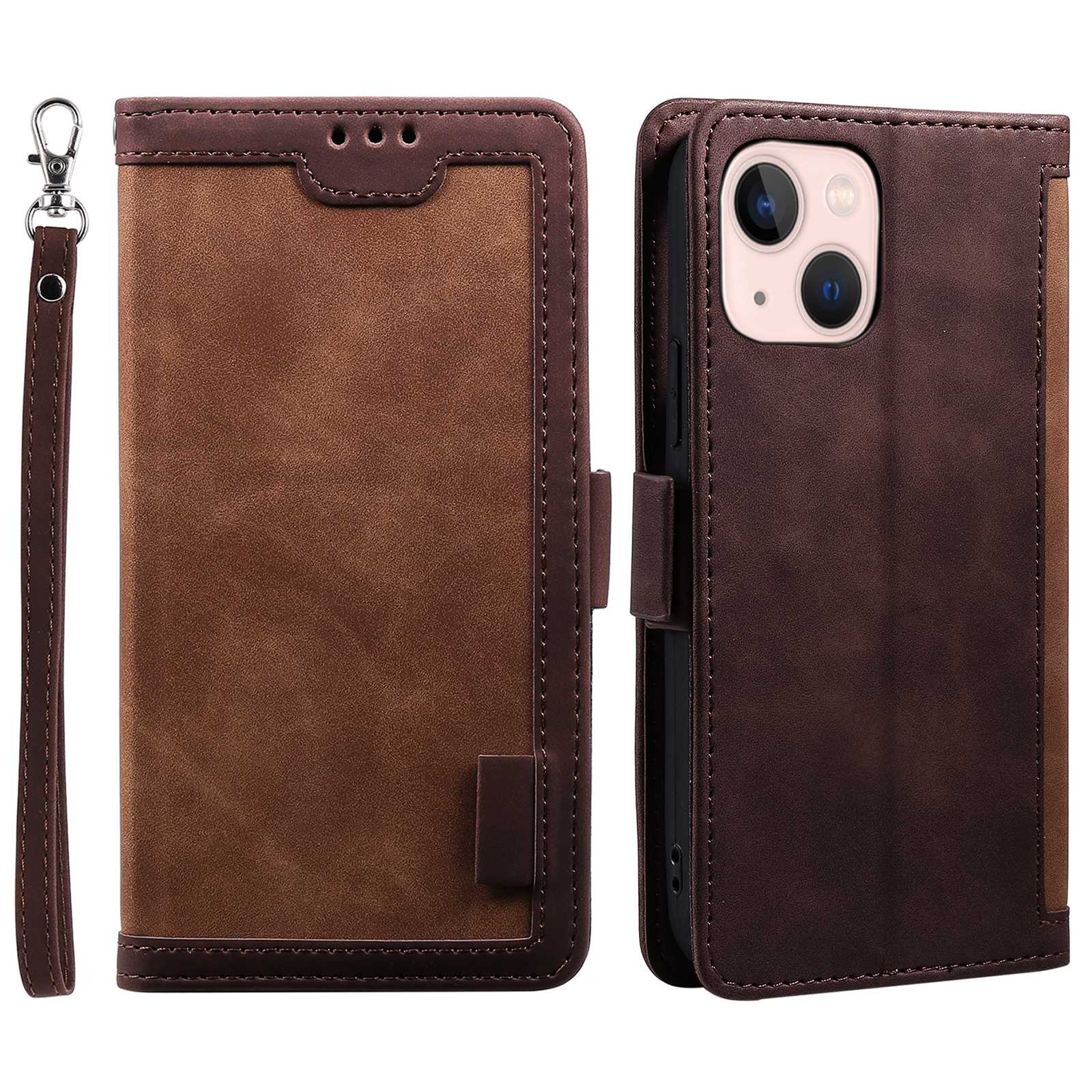 Für Das Iphone 15 Plus PU Leder Brieftaschenhülle Farbspleißen Retro Flip Ständer Mit Handgelenkriemen - Braun, iPhone 15 Plus
Für Das Iphone 15 Plus PU Leder Brieftaschenhülle Farbspleißen Retro Flip Ständer Mit Handgelenkriemen - Braun, iPhone 15 Plus