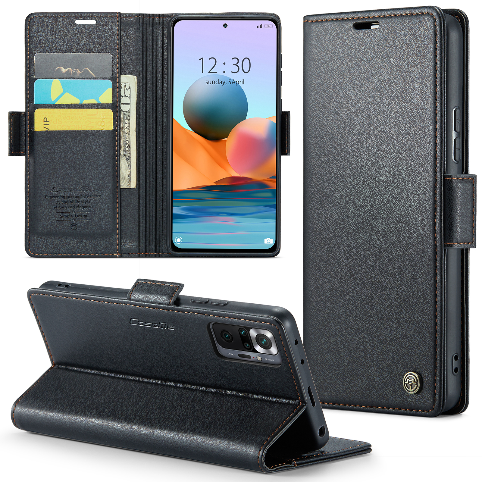 Caseme 023 Series -telefonkoffer Für Xiaomi Redmi Note 10 Pro 4G (indien) /(global) / Hinweis 10 Pro Max 4G RFID Blocking Wallet Stand Lederabdeckung - Schwarz, Xiaomi Redmi Note 10 Pro 4G (India)
Caseme 023 Series -telefonkoffer Für Xiaomi Redmi Note 10 Pro 4G (indien) /(global) / Hinweis 10 Pro Max 4G RFID Blocking Wallet Stand Lederabdeckung - Schwarz, Xiaomi Redmi Note 10 Pro 4G (India)
