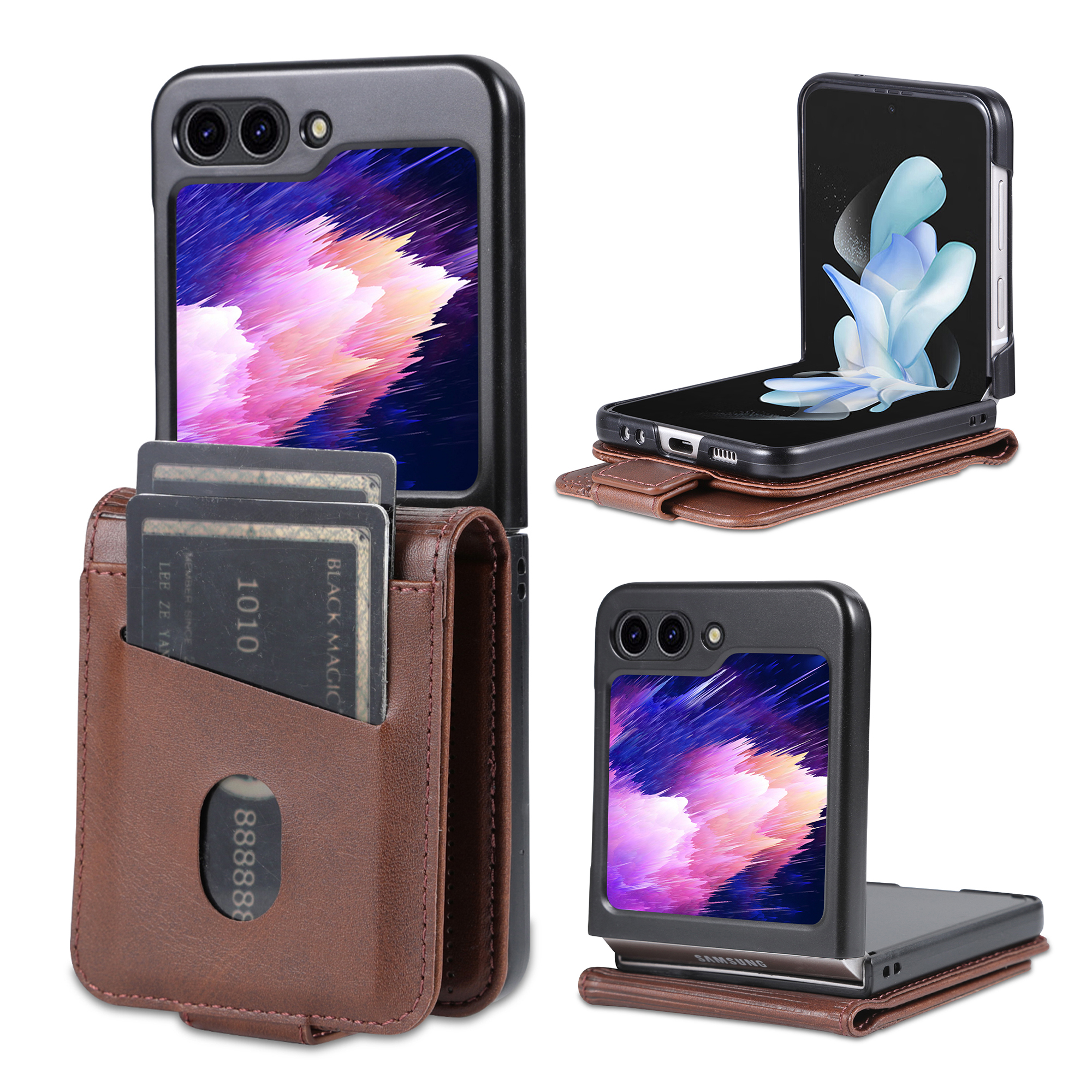 AZNS Für Samsung Galaxy Z Flip5 5G Leder -handy -kartonhalter -telefonabdeckung - Kaffee, Galaxy Z Flip5 5G
AZNS Für Samsung Galaxy Z Flip5 5G Leder -handy -kartonhalter -telefonabdeckung - Kaffee, Galaxy Z Flip5 5G