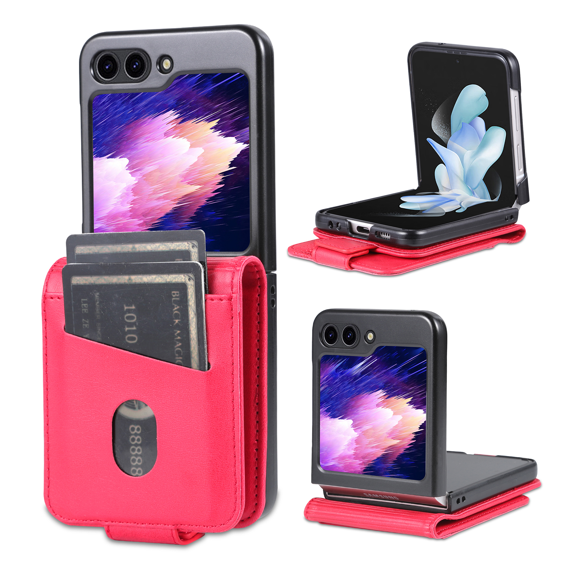 AZNS Für Samsung Galaxy Z Flip5 5G Leder -handy -kartonhalter -telefonabdeckung - Rot, Galaxy Z Flip5 5G
AZNS Für Samsung Galaxy Z Flip5 5G Leder -handy -kartonhalter -telefonabdeckung - Rot, Galaxy Z Flip5 5G