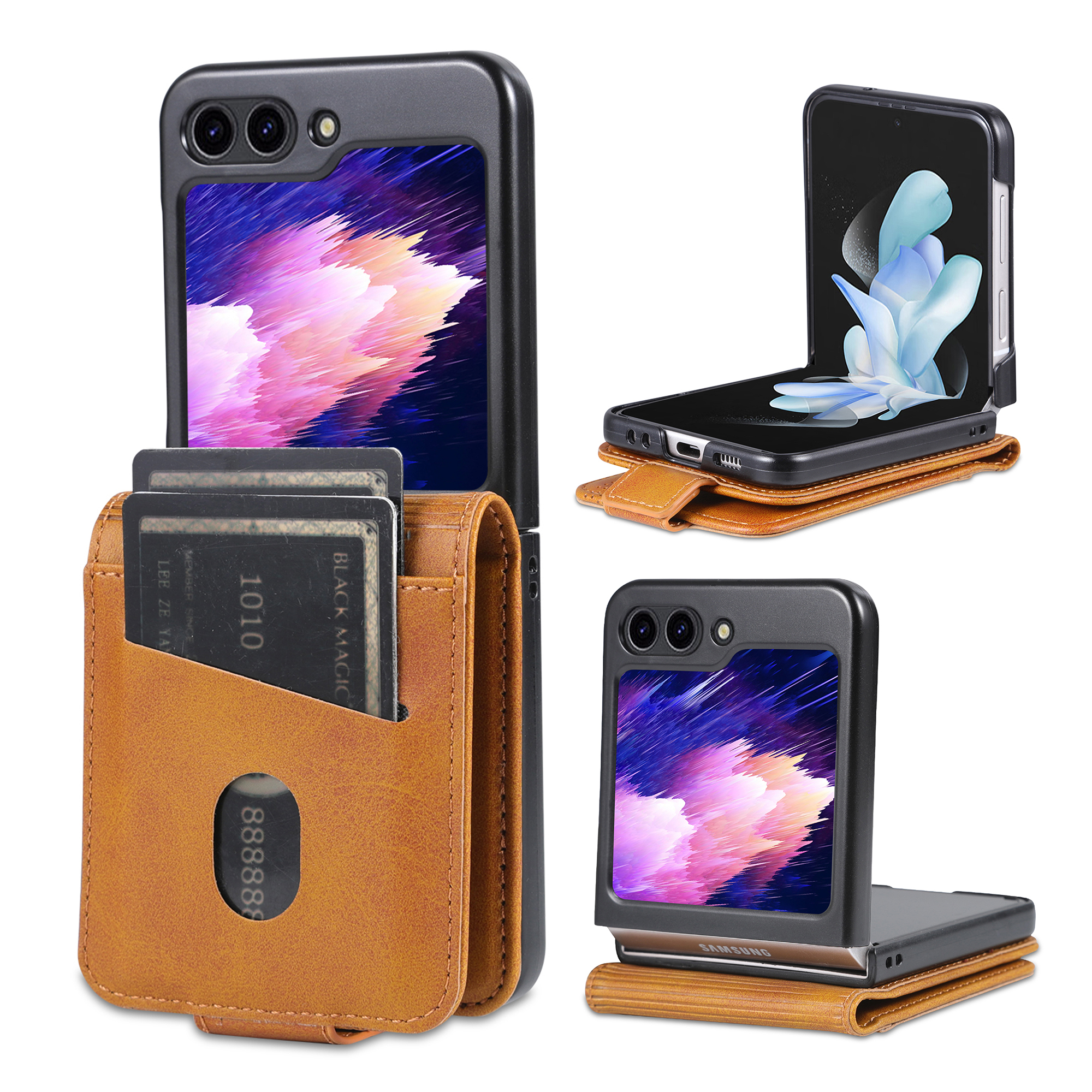 AZNS Für Samsung Galaxy Z Flip5 5G Leder -handy -kartonhalter -telefonabdeckung - Braun, Galaxy Z Flip5 5G
AZNS Für Samsung Galaxy Z Flip5 5G Leder -handy -kartonhalter -telefonabdeckung - Braun, Galaxy Z Flip5 5G