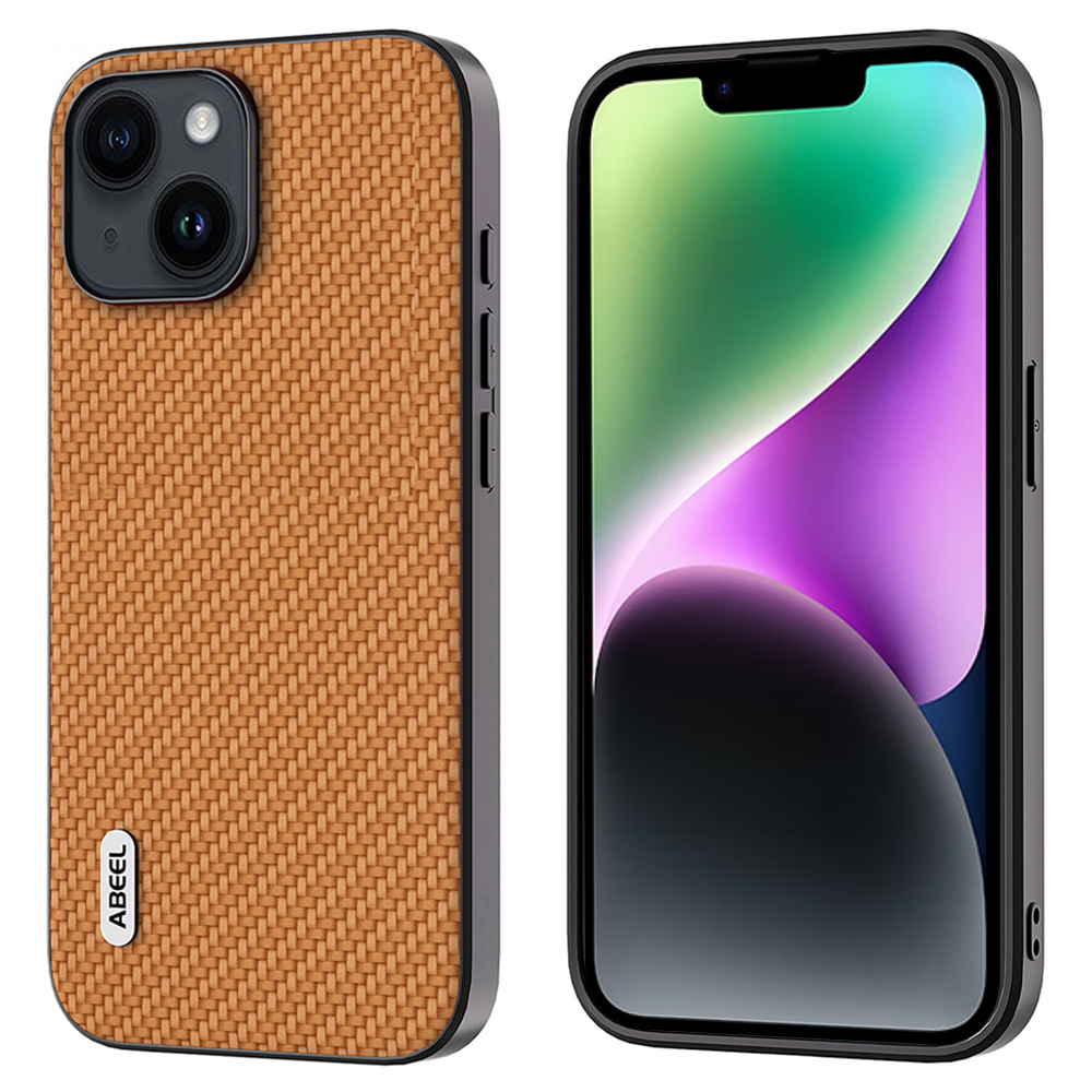 Abeel Für Iphone 14 Kohlefaser-textur-telefonhülle Anti-Scratch Pu-leder-pc+tpu-abdeckung - Hellbraun, iPhone 14
Abeel Für Iphone 14 Kohlefaser-textur-telefonhülle Anti-Scratch Pu-leder-pc+tpu-abdeckung - Hellbraun, iPhone 14