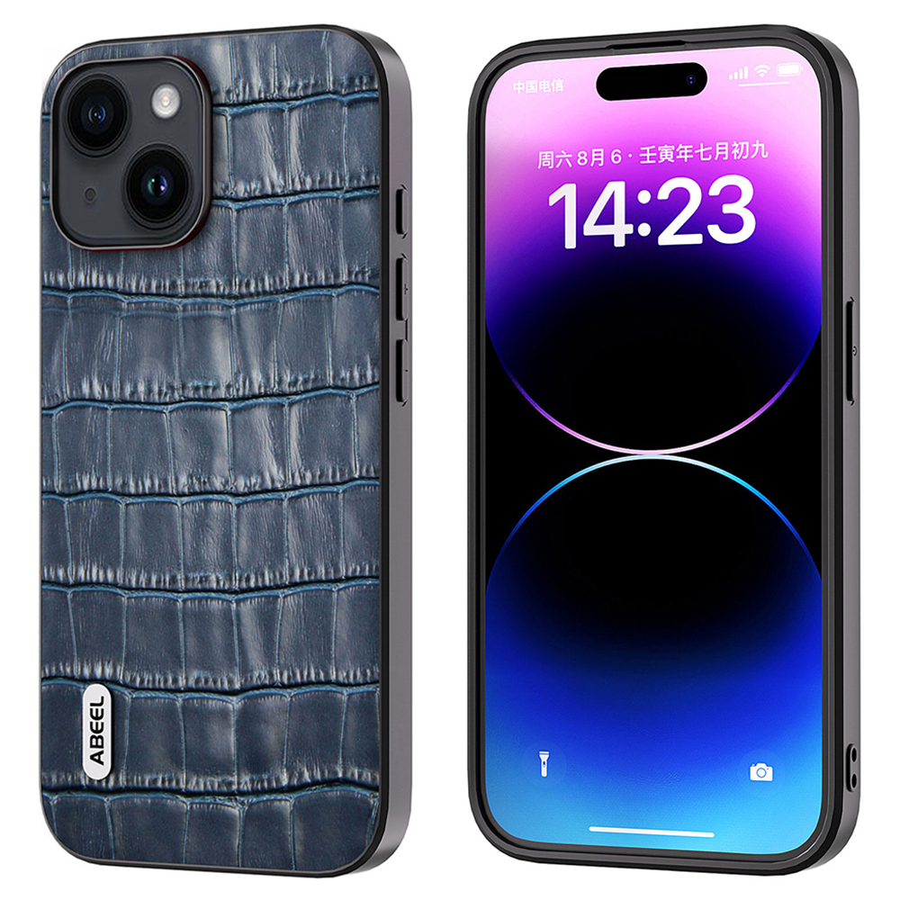 Abeel Für Iphone 15 Plus Telefonhülle Kuhladen Leder + TPU + PC Crocodile Texturabdeckung - Blau, iPhone 15 Plus
Abeel Für Iphone 15 Plus Telefonhülle Kuhladen Leder + TPU + PC Crocodile Texturabdeckung - Blau, iPhone 15 Plus