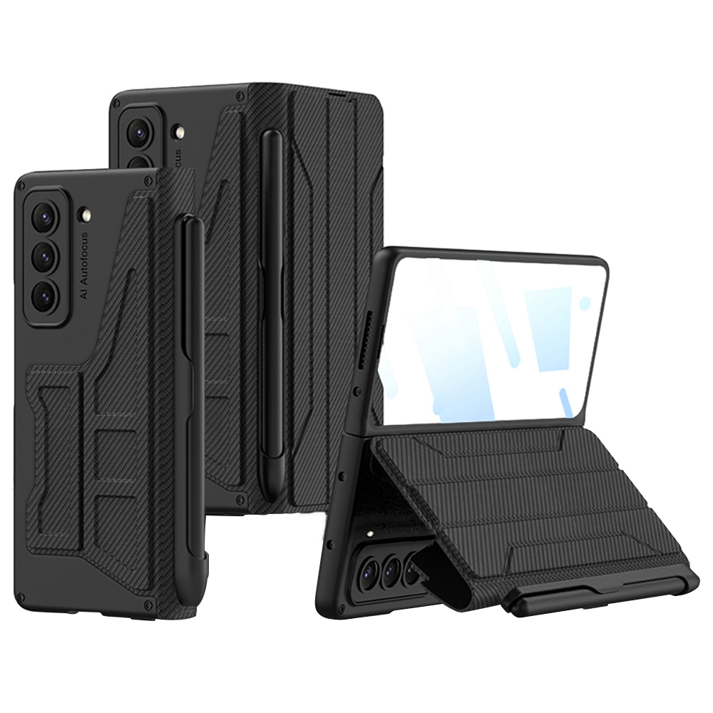 GKK Für Samsung Galaxy Z Fold5 5G Telefonhülle PU Leder+pc -standabdeckung Mit Stiftschlitz Und Temperaturglasfilm - Kohlefasertextur, Galaxy Z Fold5 5G
GKK Für Samsung Galaxy Z Fold5 5G Telefonhülle PU Leder+pc -standabdeckung Mit Stiftschlitz Und Temperaturglasfilm - Kohlefasertextur, Galaxy Z Fold5 5G