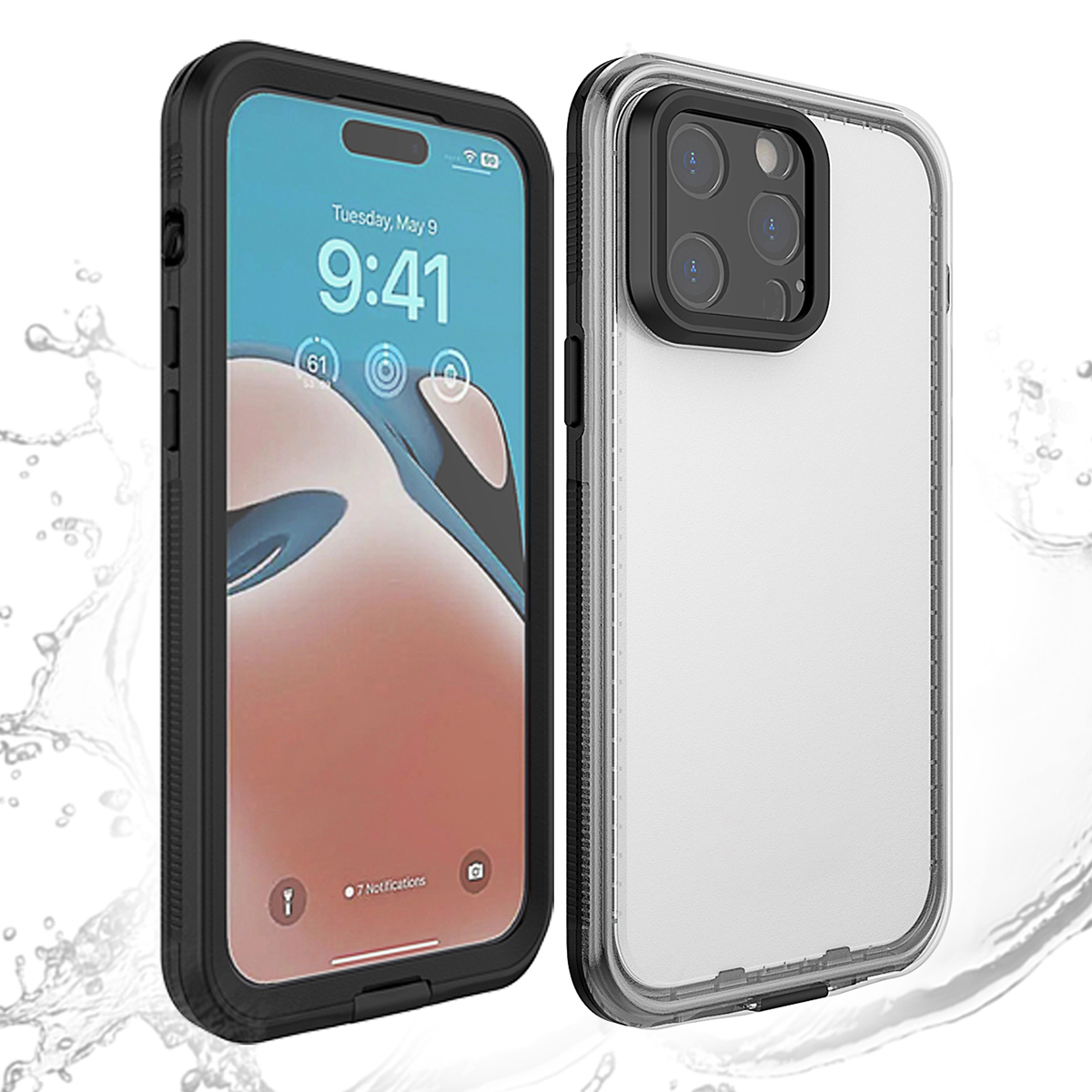 Für Das Iphone 15 Pro TPU+PC+PET 3m Unterwasserschutz Phone Deckung IP68 Wafferfortische Denschaft - Schwarz / Transparent Zurück, iPhone 15 Pro
Für Das Iphone 15 Pro TPU+PC+PET 3m Unterwasserschutz Phone Deckung IP68 Wafferfortische Denschaft - Schwarz / Transparent Zurück, iPhone 15 Pro