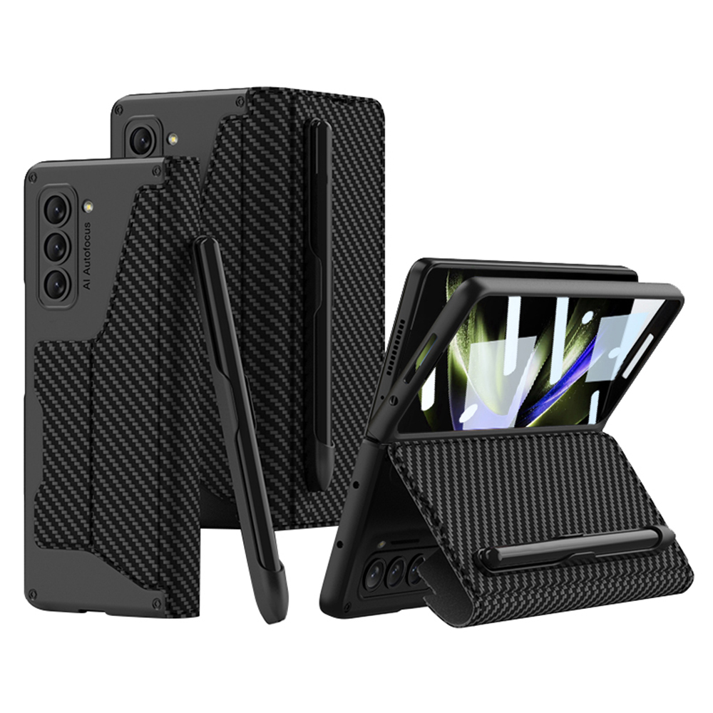 GKK Für Samsung Galaxy Z Fold5 5G PU Lederstand Cover Pensteckplatz -designkartenschlitz -telefonhülle Mit Temperaturem Glasfilm - Kohlefaserschwarz, Galaxy Z Fold5 5G
GKK Für Samsung Galaxy Z Fold5 5G PU Lederstand Cover Pensteckplatz -designkartenschlitz -telefonhülle Mit Temperaturem Glasfilm - Kohlefaserschwarz, Galaxy Z Fold5 5G