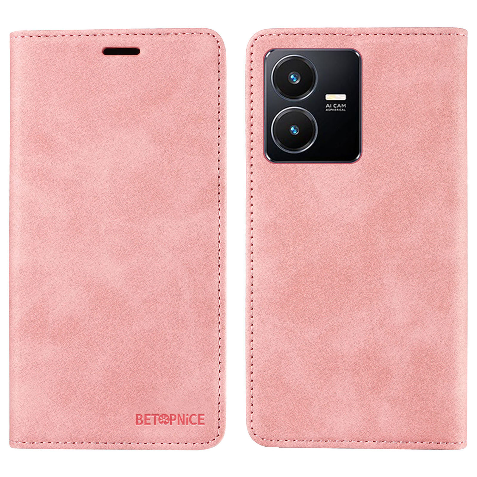Betopnice 003 Für Vivo Y35 / Y22s 4G / Y22 4G RFID Blockierende Handyabdeckung Leder Brieftasche Hülle - Rosa, vivo Y35
Betopnice 003 Für Vivo Y35 / Y22s 4G / Y22 4G RFID Blockierende Handyabdeckung Leder Brieftasche Hülle - Rosa, vivo Y35
