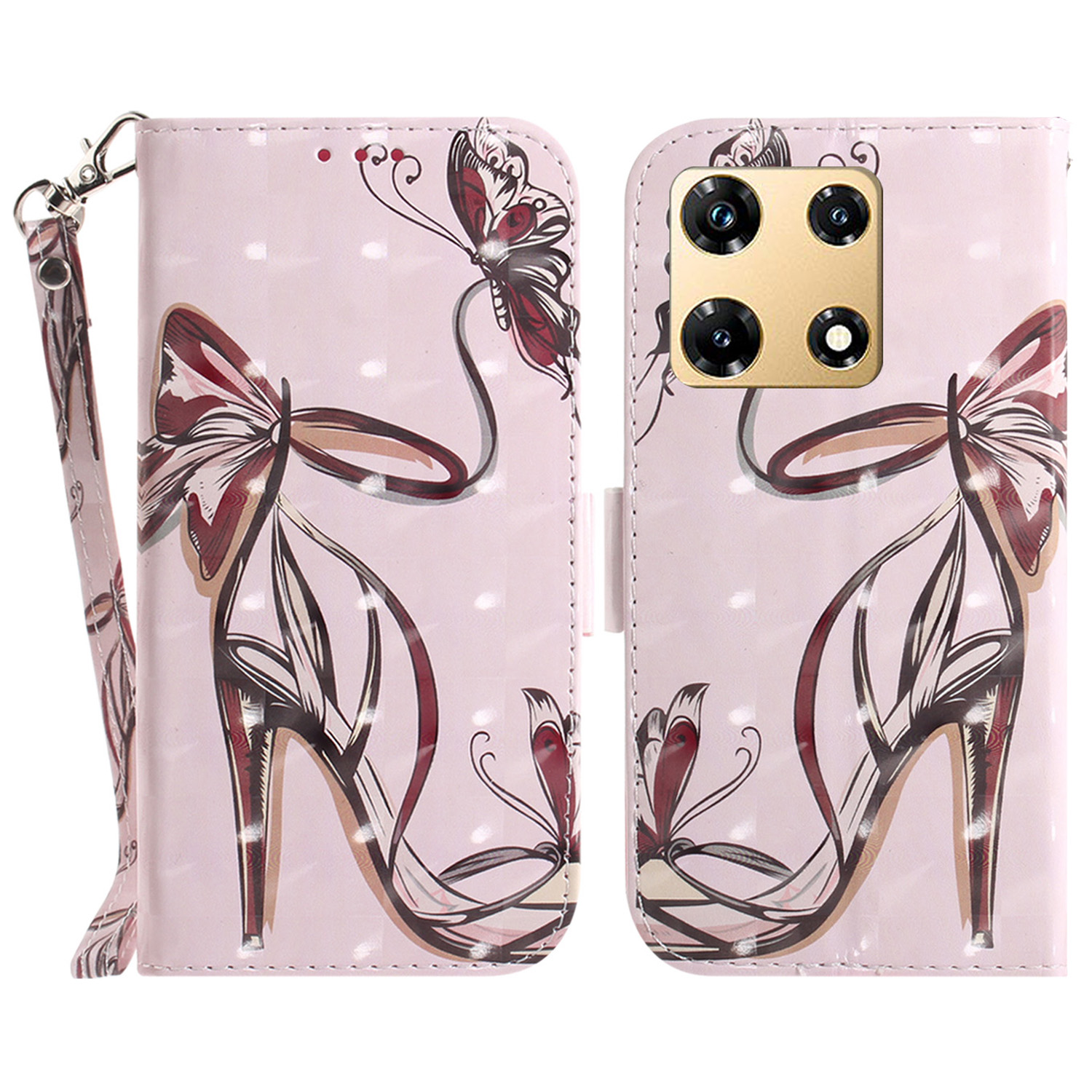 3D -muster Gedrucktes Gehäuse Für Infinix Note 30 Pro 4G Viewing Stand PU Leder Telefon Brieftasche Mit Riemen - Butterfly High Heels, Infinix Note 30 Pro 4G
3D -muster Gedrucktes Gehäuse Für Infinix Note 30 Pro 4G Viewing Stand PU Leder Telefon Brieftasche Mit Riemen - Butterfly High Heels, Infinix Note 30 Pro 4G