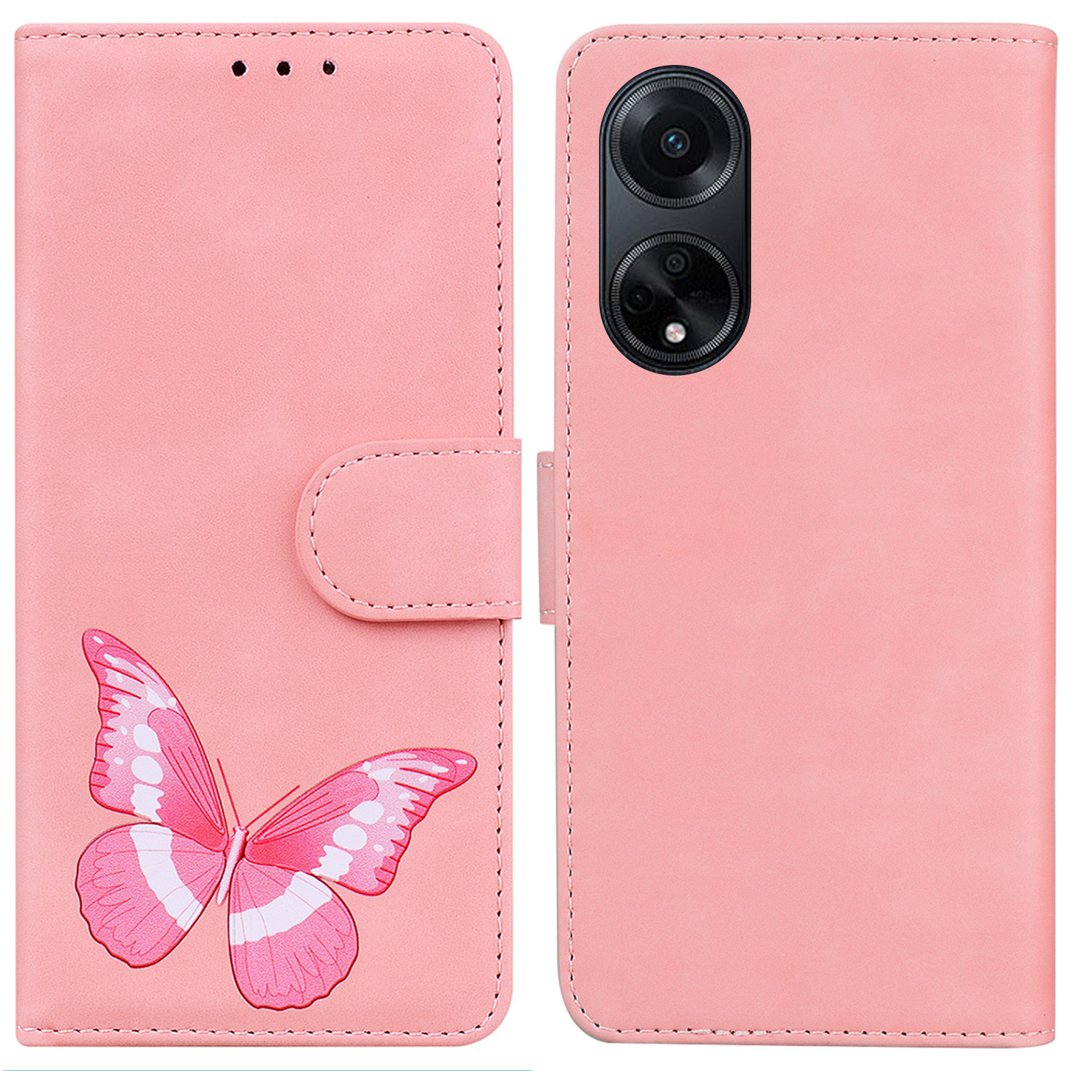 Lederbrieftasche Für Oppo F23 5G / A98 5G / A1 5g, Stand Butterfly Printing Skin-touch-telefonabdeckung - Rosa, Oppo F23 5G
Lederbrieftasche Für Oppo F23 5G / A98 5G / A1 5g, Stand Butterfly Printing Skin-touch-telefonabdeckung - Rosa, Oppo F23 5G
