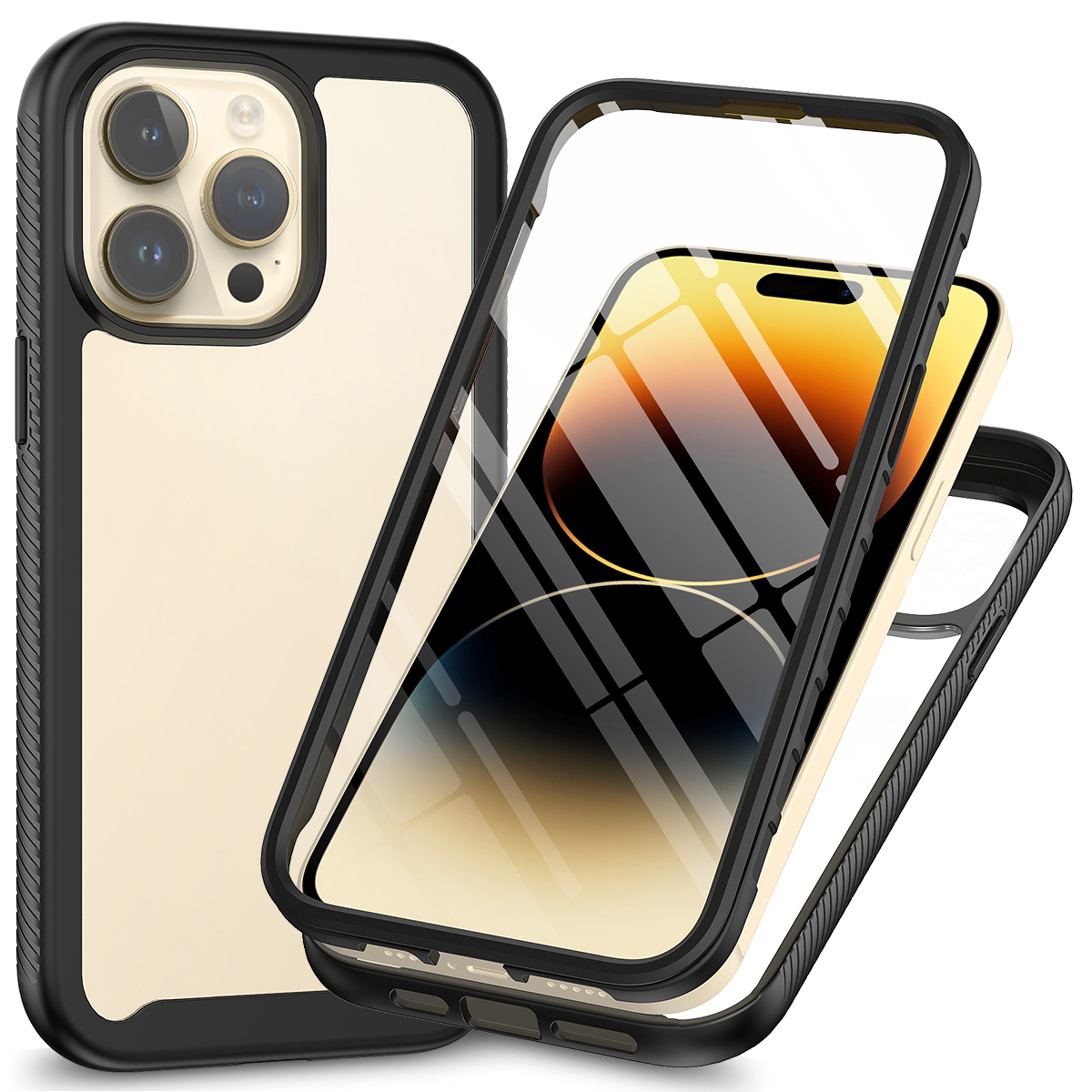 3-in-1-schocksicherheit Für Telefon 15 Pro Anti-Scratch Tpu+pc-telefonabdeckung Mit Pet-bildschirmschutz - Schwarz, iPhone 15 Pro
3-in-1-schocksicherheit Für Telefon 15 Pro Anti-Scratch Tpu+pc-telefonabdeckung Mit Pet-bildschirmschutz - Schwarz, iPhone 15 Pro
