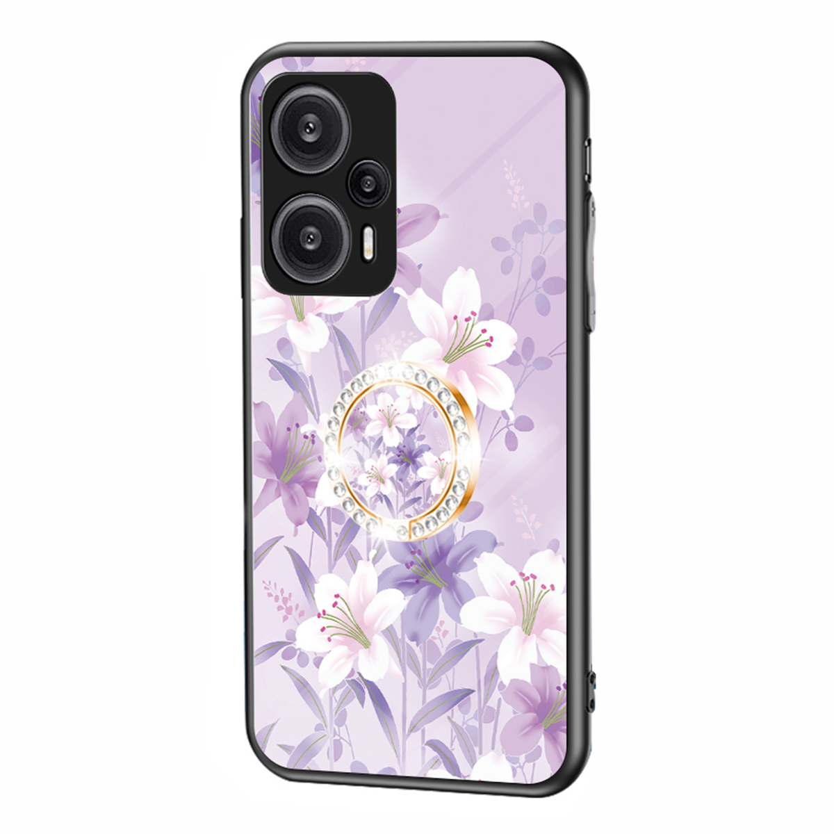 Für Xiaomi Redmi Note 12 Turbo / Poco F5 5G Ring Kickstand Blume Gedruckte Abdeckung Temperiertes Glas+pc+tpu Mobile Hülle - Lila Magnolien, Xiaomi Redmi Note 12 Turbo
Für Xiaomi Redmi Note 12 Turbo / Poco F5 5G Ring Kickstand Blume Gedruckte Abdeckung Temperiertes Glas+pc+tpu Mobile Hülle - Lila Magnolien, Xiaomi Redmi Note 12 Turbo