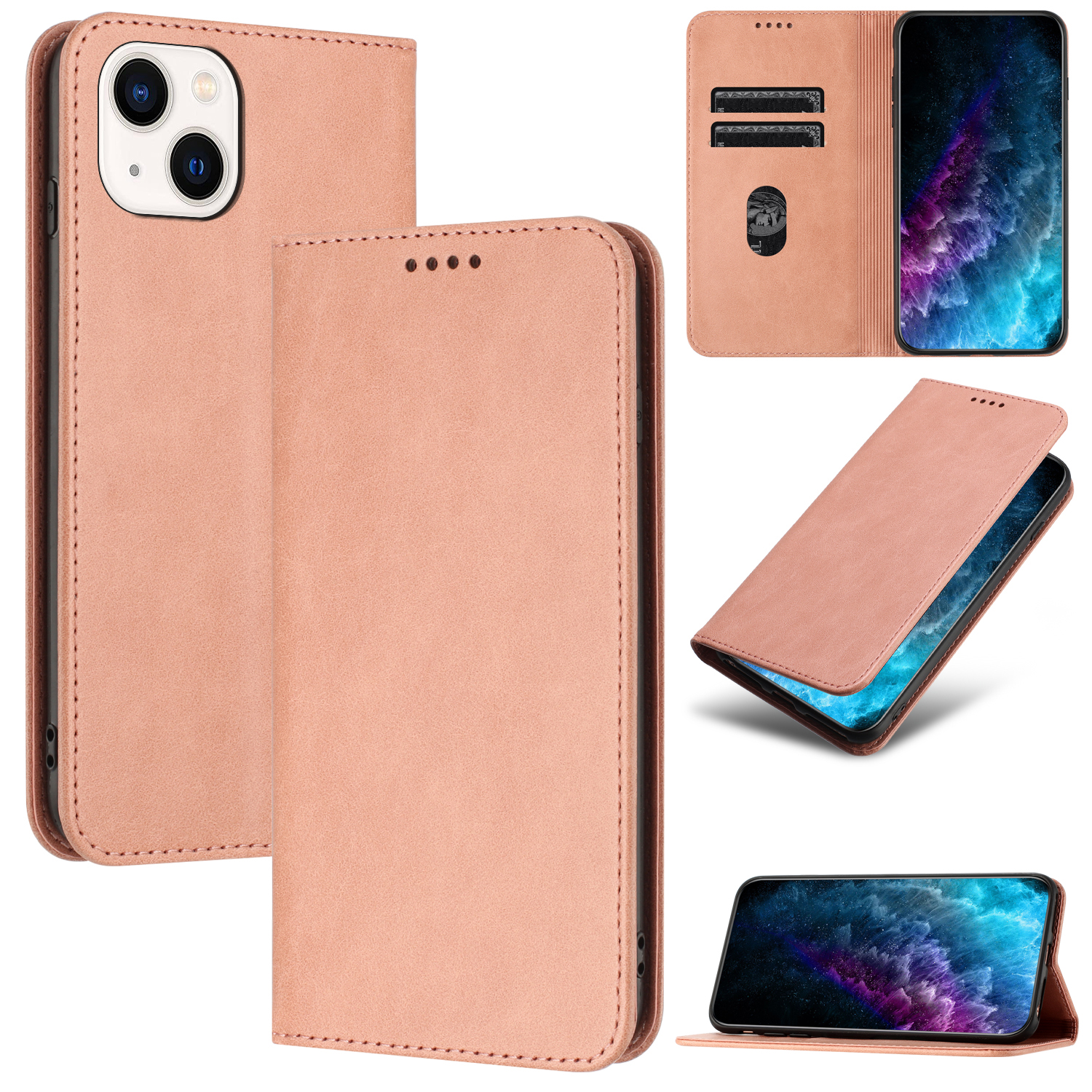 RFID -blockierung Telefonständer Cover Für Iphone 14, PU Leder Magnetic Clospure Card Halter Hülle - Rosa, iPhone 14
RFID -blockierung Telefonständer Cover Für Iphone 14, PU Leder Magnetic Clospure Card Halter Hülle - Rosa, iPhone 14