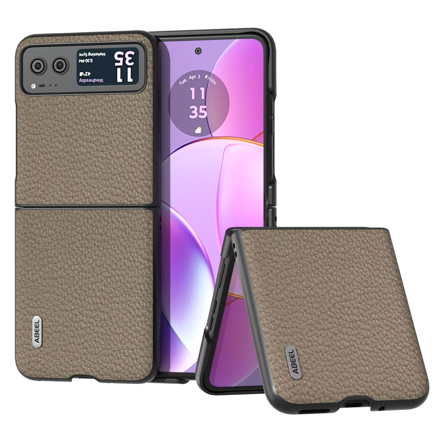 ABEEL Für Motorola Razr 40 5G Anti-scratch-telefonhülle Litchi Textur Cowhide Lederbeschichteter Pc-abdeckung - Khaki, Motorola Razr 40 5G
ABEEL Für Motorola Razr 40 5G Anti-scratch-telefonhülle Litchi Textur Cowhide Lederbeschichteter Pc-abdeckung - Khaki, Motorola Razr 40 5G