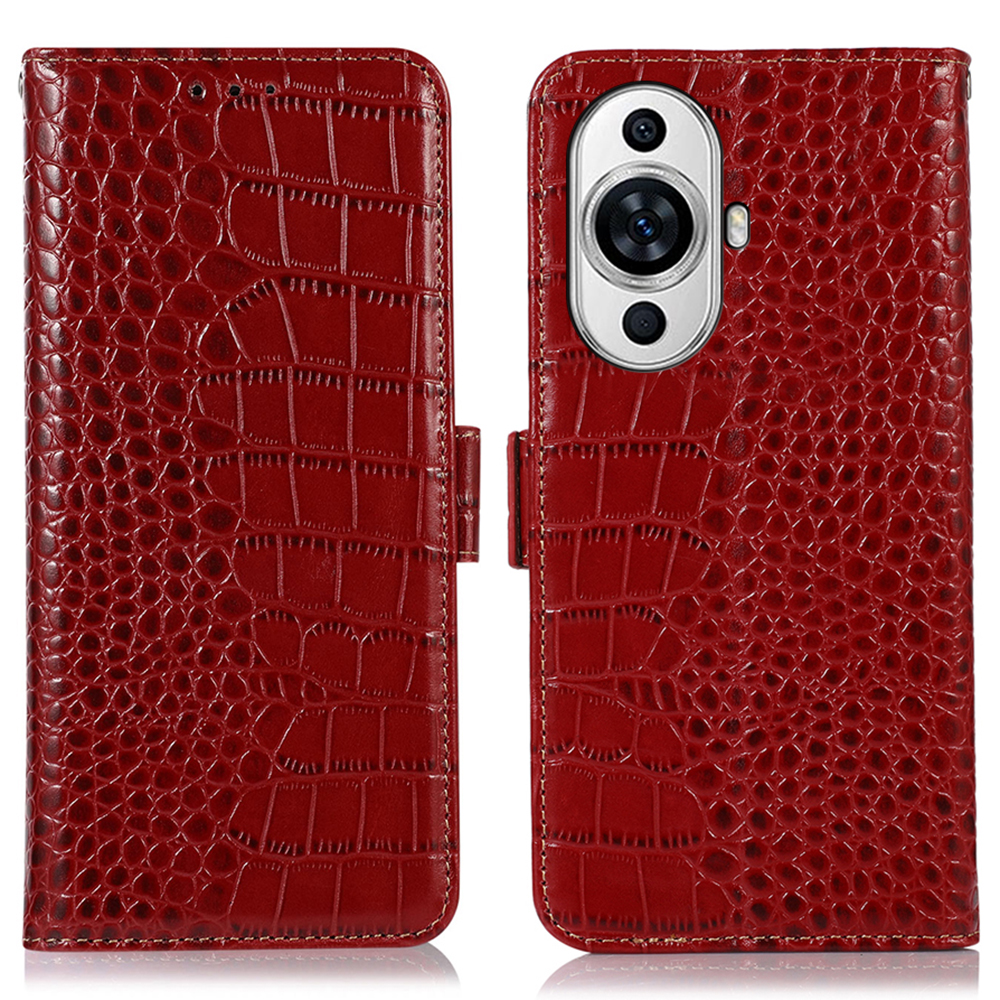 Für Huawei Nova 11 Echte Kuhleder RFID Blocking Wallet Phone Case Crocodile Textur Stand Cover - Rot, Huawei nova 11
Für Huawei Nova 11 Echte Kuhleder RFID Blocking Wallet Phone Case Crocodile Textur Stand Cover - Rot, Huawei nova 11