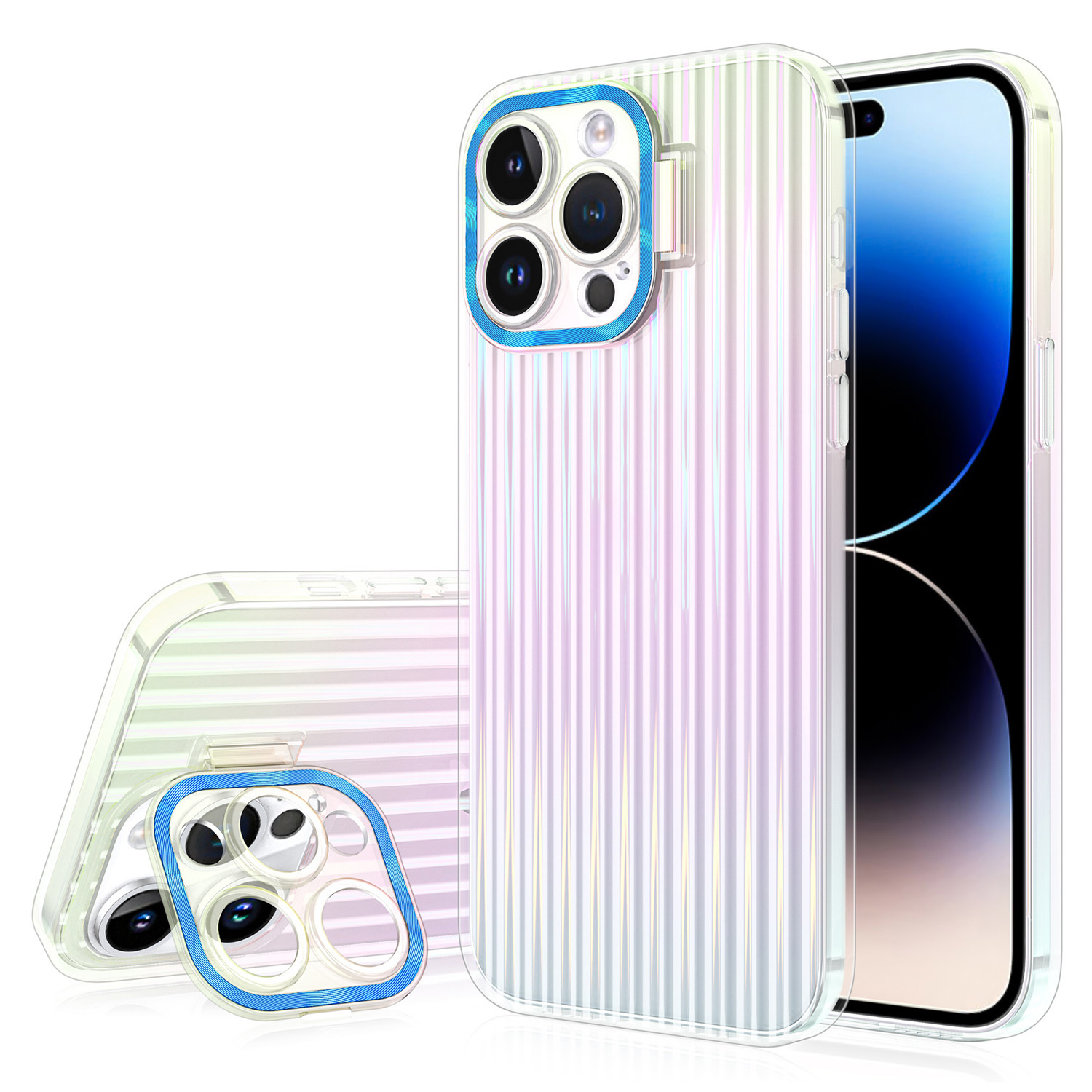 Bulksourcing Kickstand -telefonhülle Für Iphone 14 Pro -gradient Hard PC -kamera -rahmenschutzabdeckung - Blau, iPhone 14 Pro
Bulksourcing Kickstand -telefonhülle Für Iphone 14 Pro -gradient Hard PC -kamera -rahmenschutzabdeckung - Blau, iPhone 14 Pro