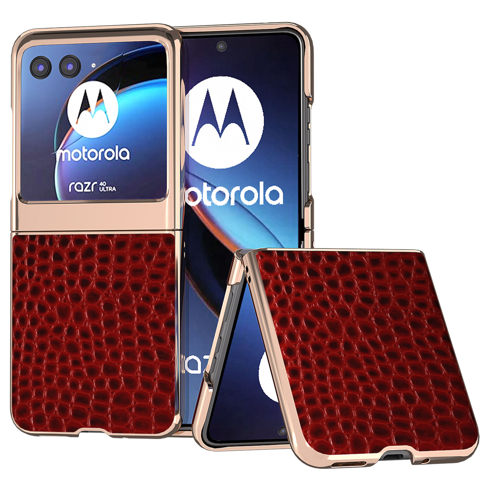 Für Motorola Razr 40 Ultra 5G Nano Electroplating Phone Case Echte Kuhleder -pc -krokodil -texturabdeckung - Rot, Motorola Razr 40 Ultra 5G
Für Motorola Razr 40 Ultra 5G Nano Electroplating Phone Case Echte Kuhleder -pc -krokodil -texturabdeckung - Rot, Motorola Razr 40 Ultra 5G