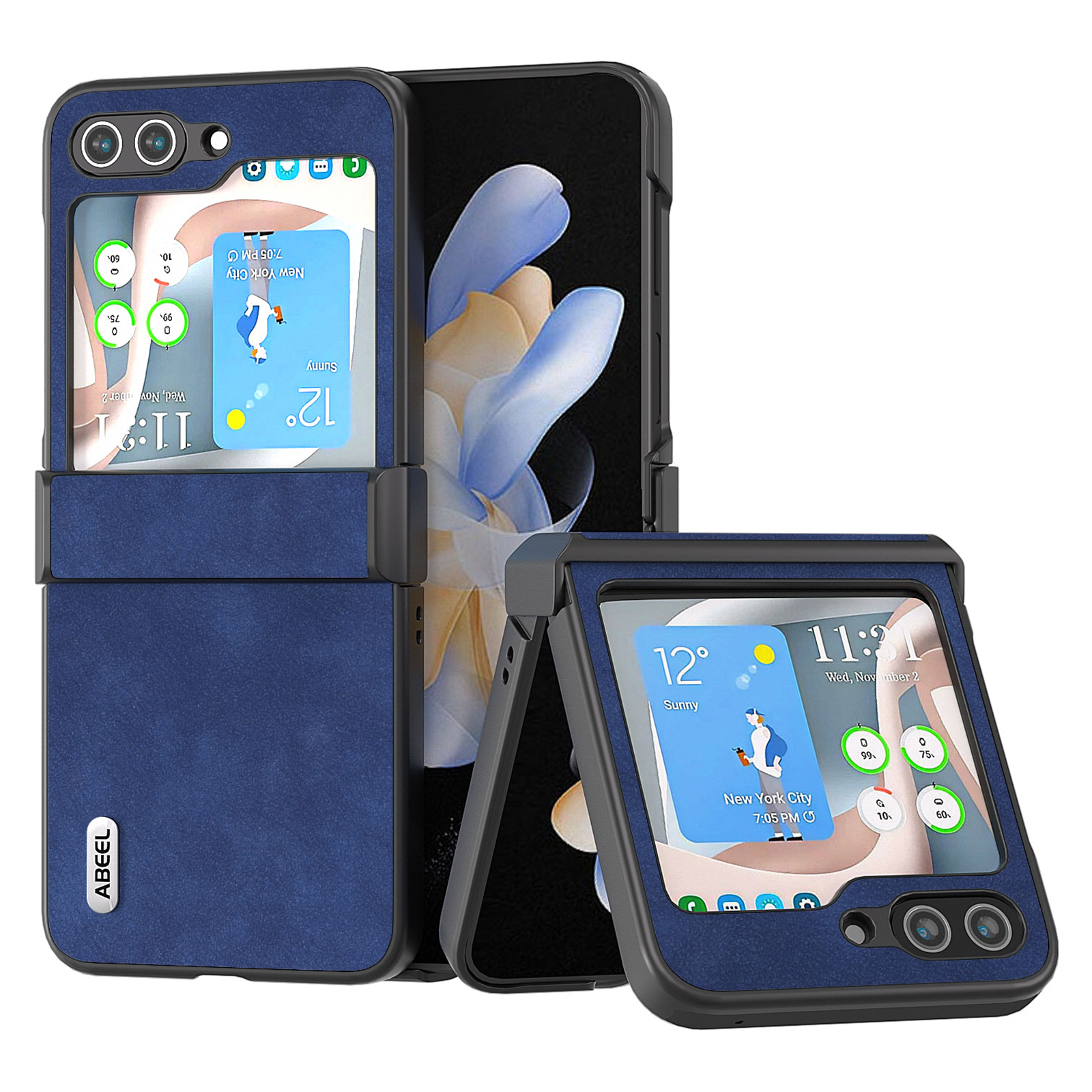 Abeel Textured Phone Hülle Für Samsung Galaxy Z Flip5 5g, PU -leder -pc -abdeckung Mit Scharnierschutz - Blau, Galaxy Z Flip5 5G
Abeel Textured Phone Hülle Für Samsung Galaxy Z Flip5 5g, PU -leder -pc -abdeckung Mit Scharnierschutz - Blau, Galaxy Z Flip5 5G