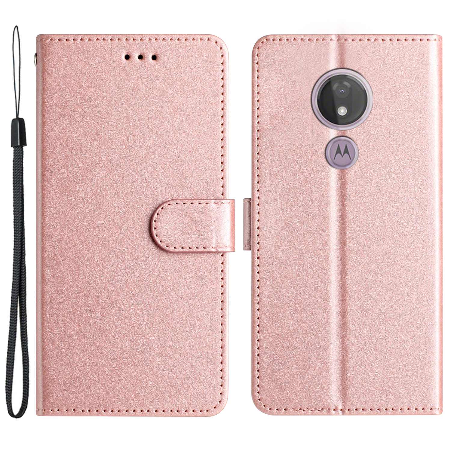 Für Motorola Moto G7 Power (EU -version) Handband Telefonständer Abdeckung Seide Textur PU Leder Brieftasche Hülle - Roségold, Motorola Moto G7 Power (EU Version)
Für Motorola Moto G7 Power (EU -version) Handband Telefonständer Abdeckung Seide Textur PU Leder Brieftasche Hülle - Roségold, Motorola Moto G7 Power (EU Version)