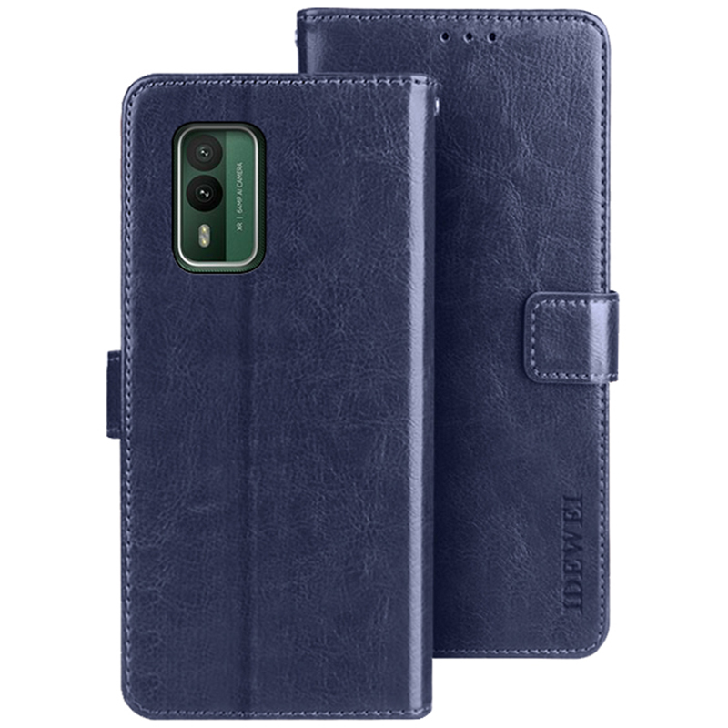 IDEWEI Für Nokia XR21 Wallet Phone Hülle Crazy Horse Textur Stand Anti-drogen-lederabdeckung - Blau, Nokia XR21
IDEWEI Für Nokia XR21 Wallet Phone Hülle Crazy Horse Textur Stand Anti-drogen-lederabdeckung - Blau, Nokia XR21