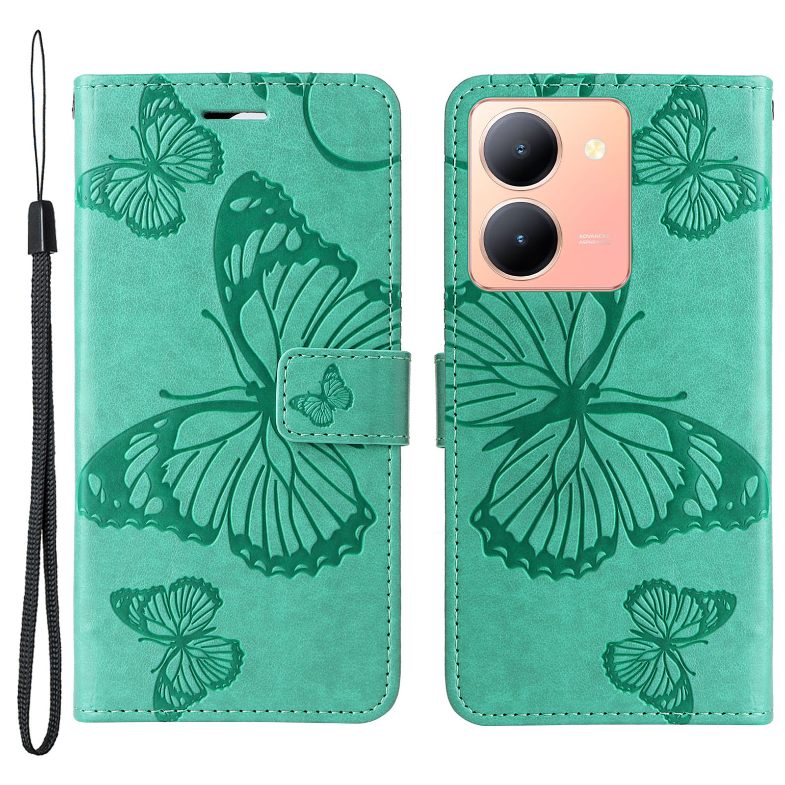 KT Spruding Flower Series-2 Für Vivo Y36 5g / Y78 5G Wallet Hülle PU Leder Butterfly Imprint Stand Cover - Grün, vivo Y36 5G
KT Spruding Flower Series-2 Für Vivo Y36 5g / Y78 5G Wallet Hülle PU Leder Butterfly Imprint Stand Cover - Grün, vivo Y36 5G