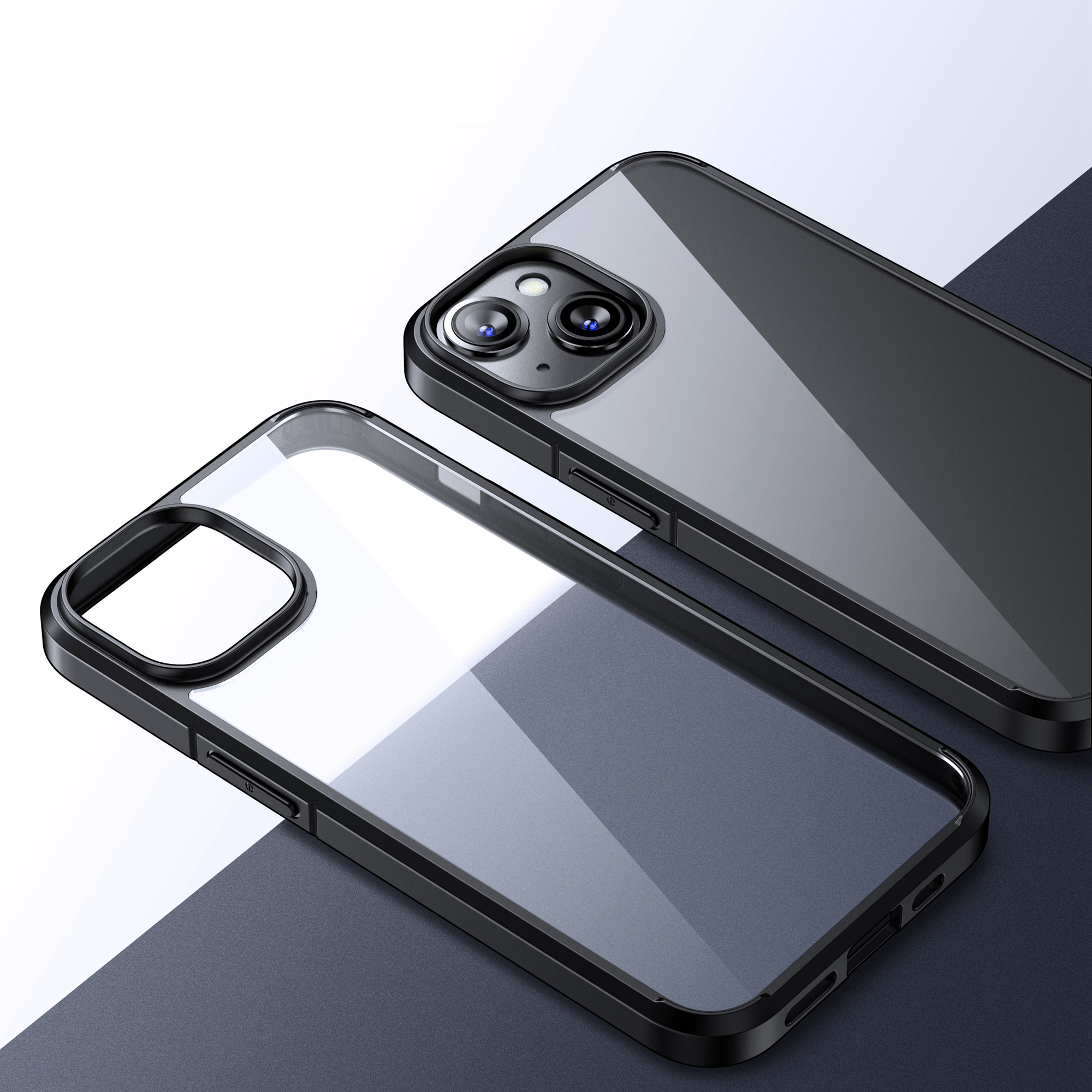 PC+TPU -telefonhülle Für Iphone 15 Crystal Clear Series Transparent Back Protective Phone Cover - Schwarz, iPhone 15
PC+TPU -telefonhülle Für Iphone 15 Crystal Clear Series Transparent Back Protective Phone Cover - Schwarz, iPhone 15