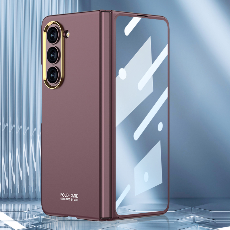 GKK Für Samsung Galaxy Z Fold5 5G Schocksicheres Hartpc -telefonhülle Mit Temperamentvollem Glasfilm - Weinrot, Galaxy Z Fold5 5G
GKK Für Samsung Galaxy Z Fold5 5G Schocksicheres Hartpc -telefonhülle Mit Temperamentvollem Glasfilm - Weinrot, Galaxy Z Fold5 5G