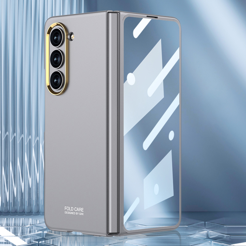 GKK Für Samsung Galaxy Z Fold5 5G Schocksicheres Hartpc -telefonhülle Mit Temperamentvollem Glasfilm - Grau, Galaxy Z Fold5 5G
GKK Für Samsung Galaxy Z Fold5 5G Schocksicheres Hartpc -telefonhülle Mit Temperamentvollem Glasfilm - Grau, Galaxy Z Fold5 5G