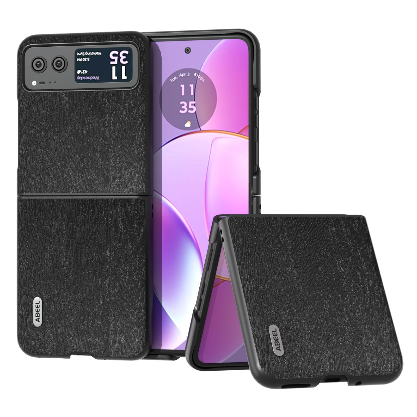 Abeel Für Motorola Razr 40 5G Holztexturhülle Pu-leder-pc Fall-sichtabdeckung - Schwarz, Motorola Razr 40 5G
Abeel Für Motorola Razr 40 5G Holztexturhülle Pu-leder-pc Fall-sichtabdeckung - Schwarz, Motorola Razr 40 5G