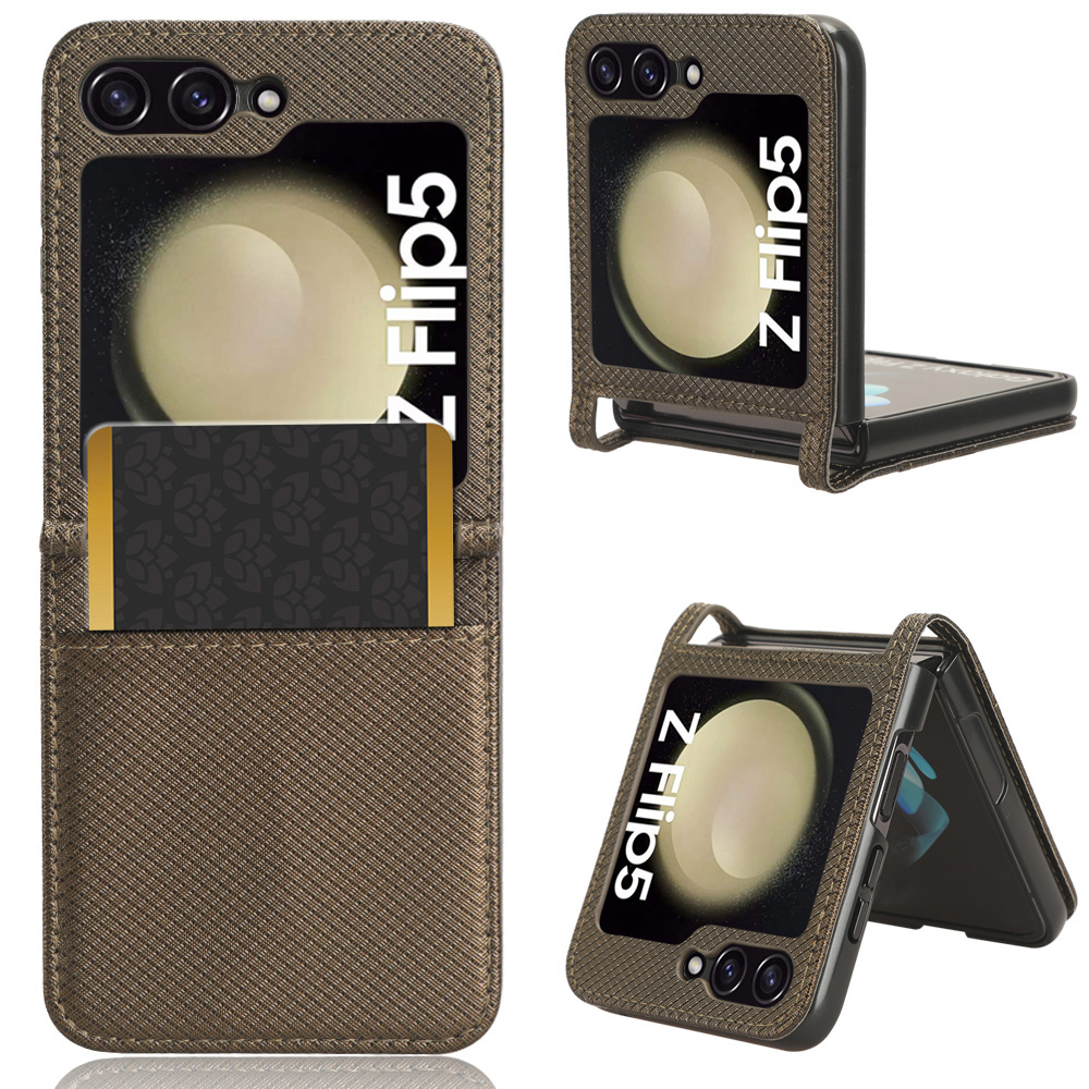 Für Samsung Galaxy Z Flip5 5G Diamond Texture Phone Hülle PU Leder Hard PC Card Slot Stand Cover - Braun, Galaxy Z Flip5 5G
Für Samsung Galaxy Z Flip5 5G Diamond Texture Phone Hülle PU Leder Hard PC Card Slot Stand Cover - Braun, Galaxy Z Flip5 5G
