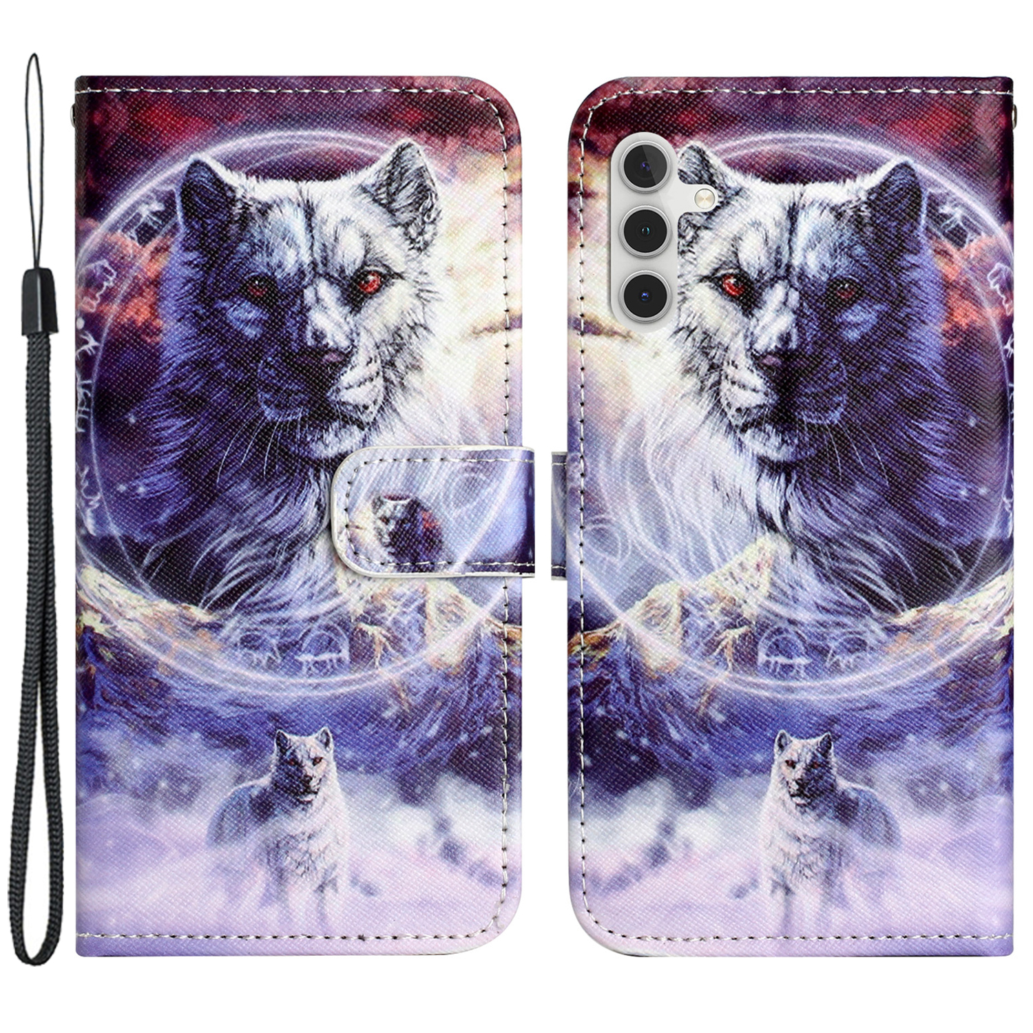 Für Samsung Galaxy A25 5G 3D -muster Druckphase PU Leder Brieftasche Cover - Schneewolf, Galaxy A25 5G
Für Samsung Galaxy A25 5G 3D -muster Druckphase PU Leder Brieftasche Cover - Schneewolf, Galaxy A25 5G