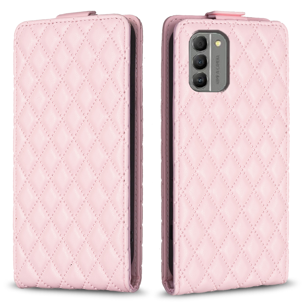 BF30 Anti-kollisionskoffer Für Nokia G310 Vertikale Flip-stand-karten-slots Eingeprägter Leder-telefonabdeckung - Rosa, Nokia G310
BF30 Anti-kollisionskoffer Für Nokia G310 Vertikale Flip-stand-karten-slots Eingeprägter Leder-telefonabdeckung - Rosa, Nokia G310