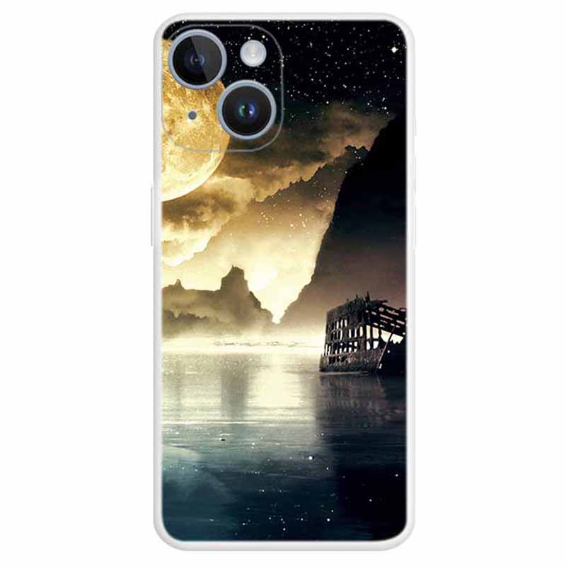 Für Das Iphone 15 Plus-muster-design Soft Tpu-hülle Schockdichte Anti-kratzer-schutzabdeckung - Mondlicht Lakeside, iPhone 15 Plus
Für Das Iphone 15 Plus-muster-design Soft Tpu-hülle Schockdichte Anti-kratzer-schutzabdeckung - Mondlicht Lakeside, iPhone 15 Plus
