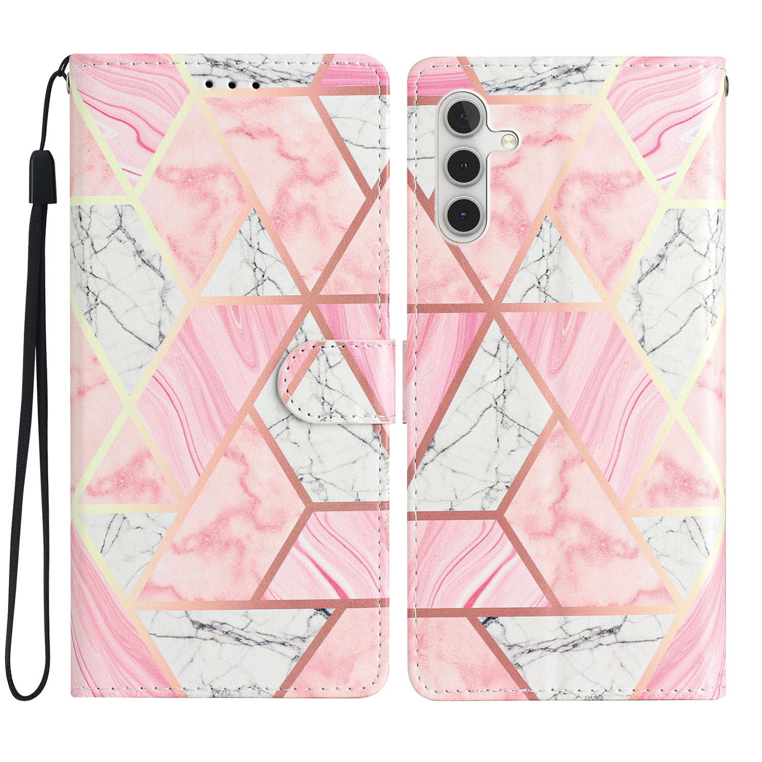 Für Samsung Galaxy S23 fe PU Leder -telefonhülle Wallet -ständer Musterdruckabdeckung Mit Riemen - Rosa Marmor, Galaxy S23 FE
Für Samsung Galaxy S23 fe PU Leder -telefonhülle Wallet -ständer Musterdruckabdeckung Mit Riemen - Rosa Marmor, Galaxy S23 FE