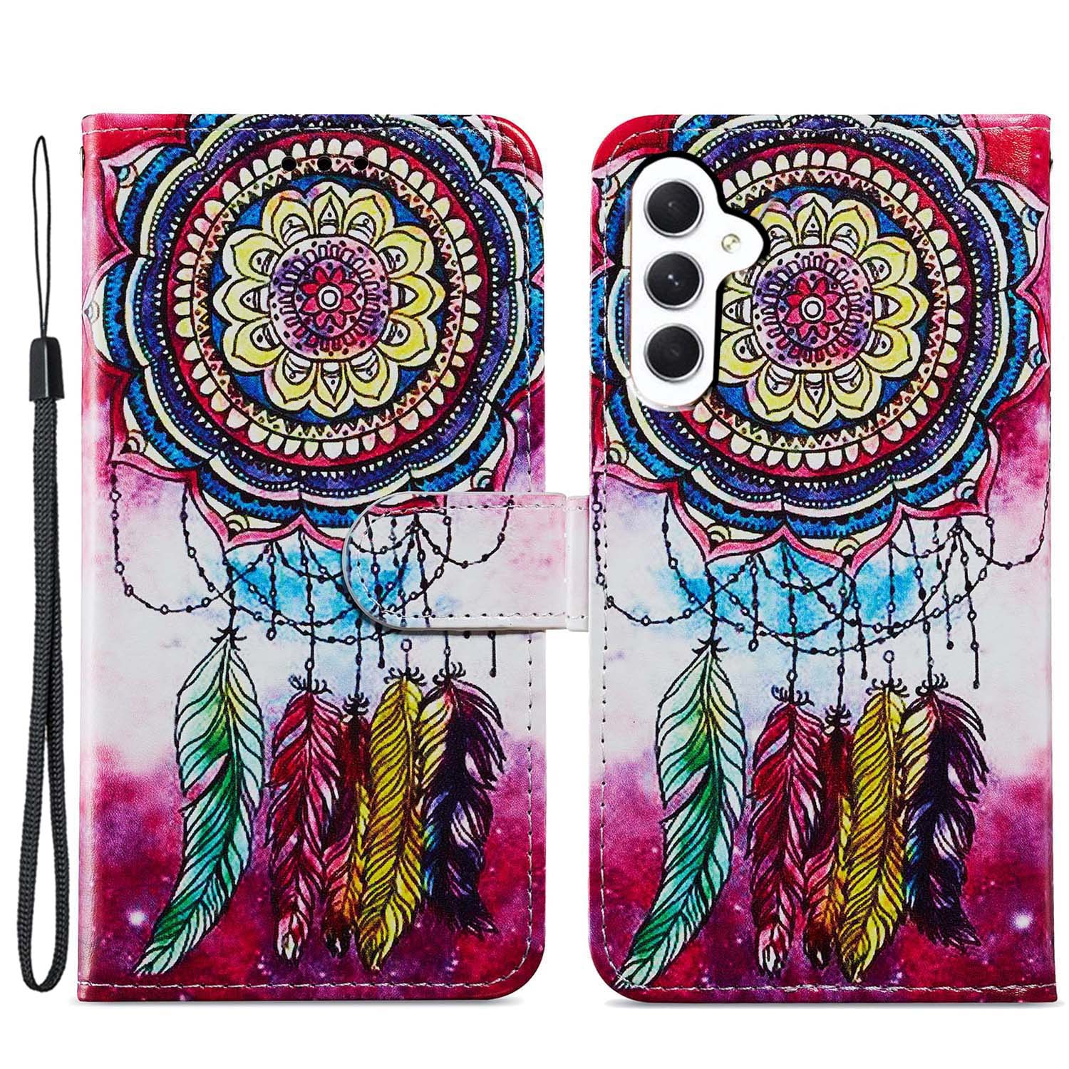 Für Samsung Galaxy S23 fe PU Leder -telefonhülle Wallet -ständer Musterdruckabdeckung Mit Riemen - Traumfänger, Galaxy S23 FE
Für Samsung Galaxy S23 fe PU Leder -telefonhülle Wallet -ständer Musterdruckabdeckung Mit Riemen - Traumfänger, Galaxy S23 FE