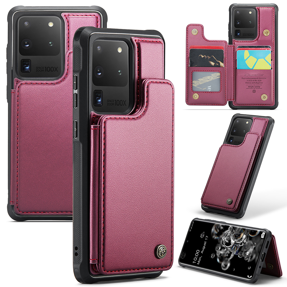 Caseme C22 -serie Für Samsung Galaxy S20 Ultra RFID -blockierungskartenhalter Hülle PU+TPU Kickstand Telefonabdeckung - Rot, Galaxy S20 Ultra
Caseme C22 -serie Für Samsung Galaxy S20 Ultra RFID -blockierungskartenhalter Hülle PU+TPU Kickstand Telefonabdeckung - Rot, Galaxy S20 Ultra