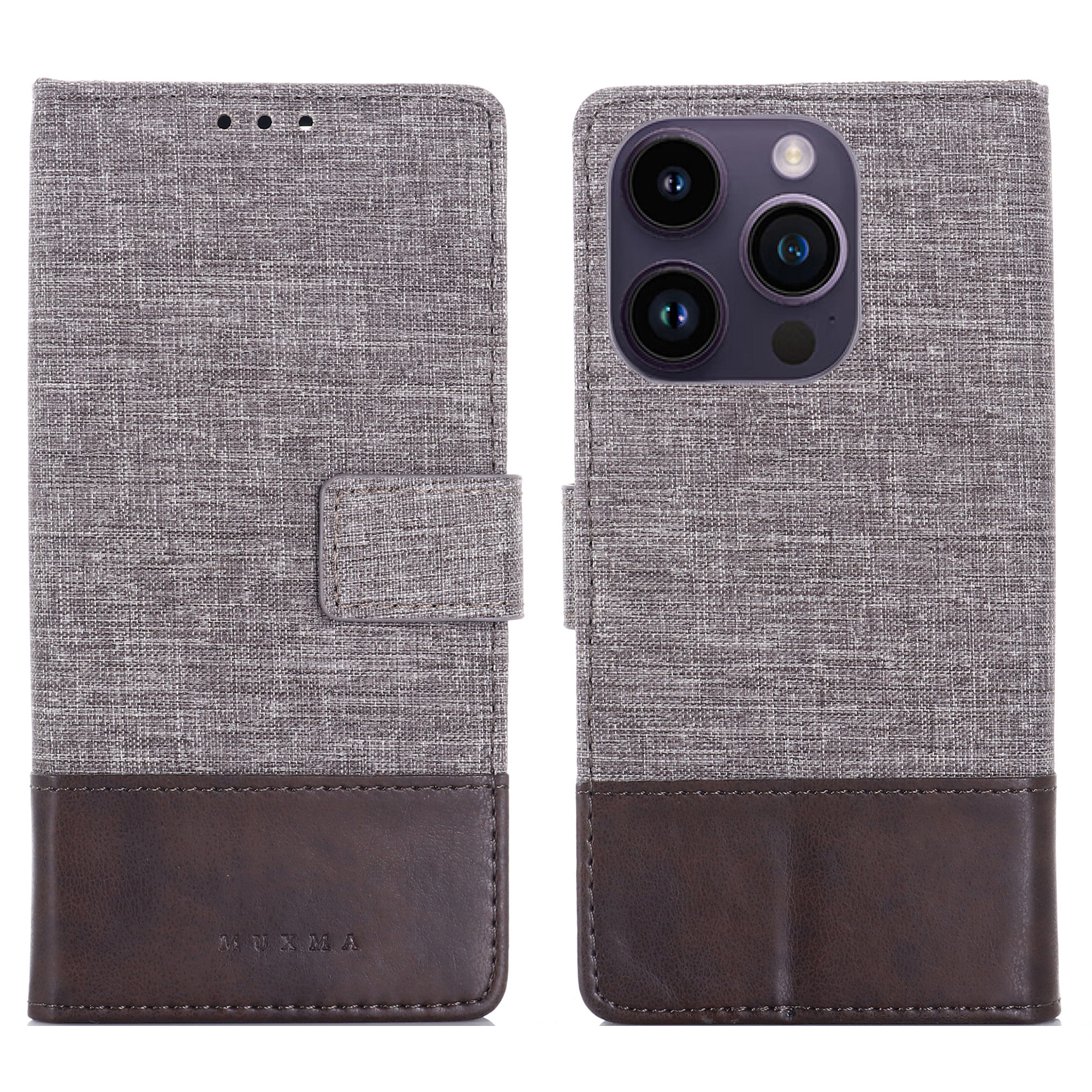 Muxma MX102 Für Iphone 15 Pro Canvas PU Lederspleiß Hülle Brieftasche Schutzphase - Braun, iPhone 15 Pro
Muxma MX102 Für Iphone 15 Pro Canvas PU Lederspleiß Hülle Brieftasche Schutzphase - Braun, iPhone 15 Pro