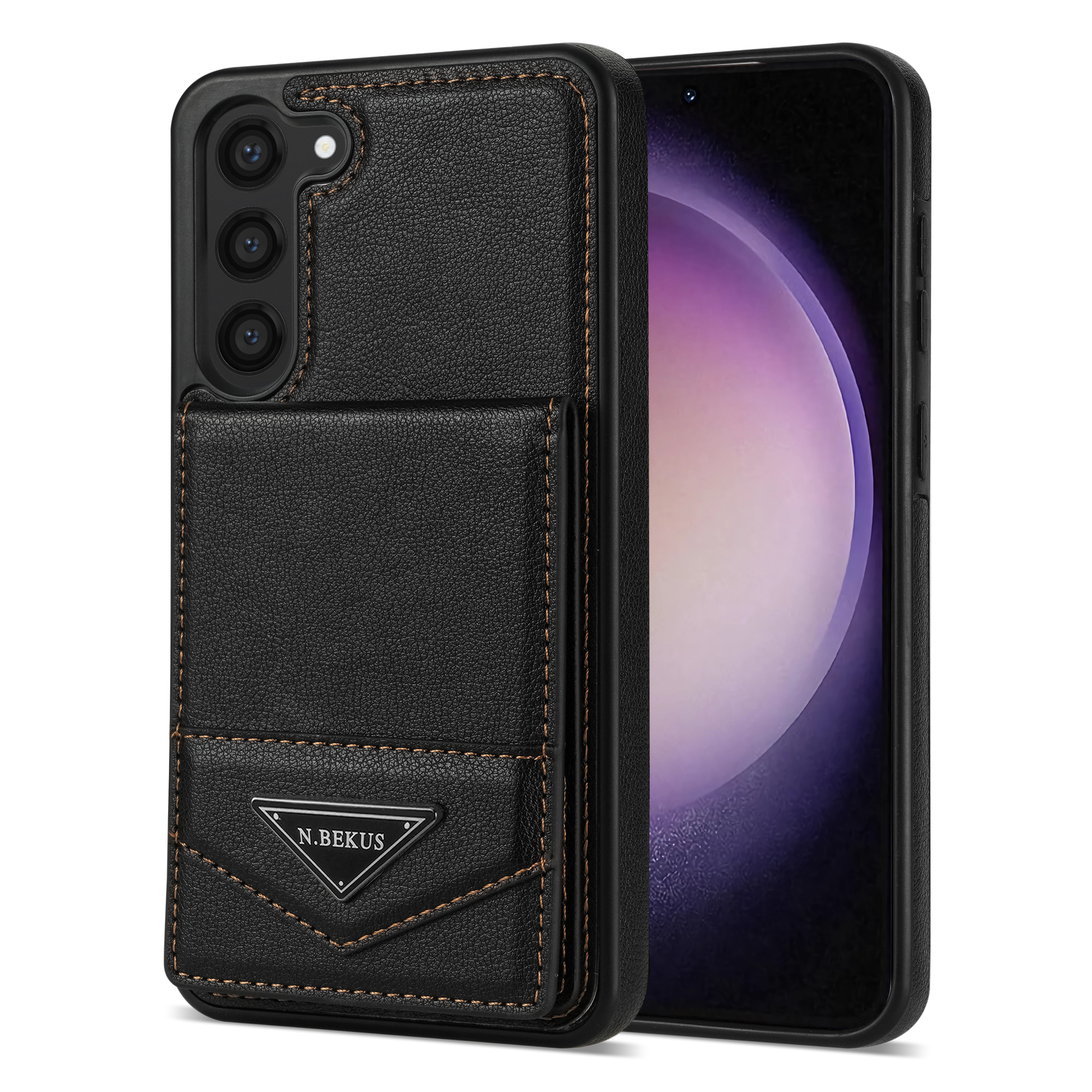 n. Bekus Für Samsung Galaxy S23+ Kickstand Cover RFID Blockierkartenhalter PU Lederbeschichtete TPU -telefonhülle - Schwarz, Galaxy S23+
n. Bekus Für Samsung Galaxy S23+ Kickstand Cover RFID Blockierkartenhalter PU Lederbeschichtete TPU -telefonhülle - Schwarz, Galaxy S23+