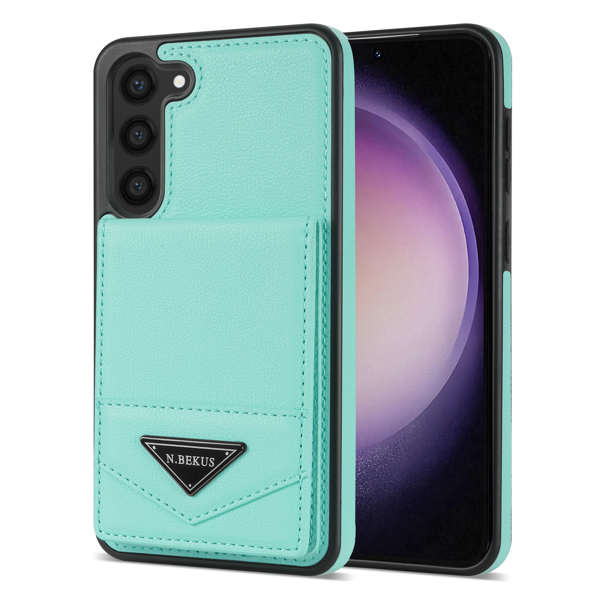 n. Bekus Für Samsung Galaxy S23 PU Lederbeschichtete TPU -telefonhülle RFID -blockierungskarten -slots Kickstand Cover - Grün, Galaxy S23
n. Bekus Für Samsung Galaxy S23 PU Lederbeschichtete TPU -telefonhülle RFID -blockierungskarten -slots Kickstand Cover - Grün, Galaxy S23