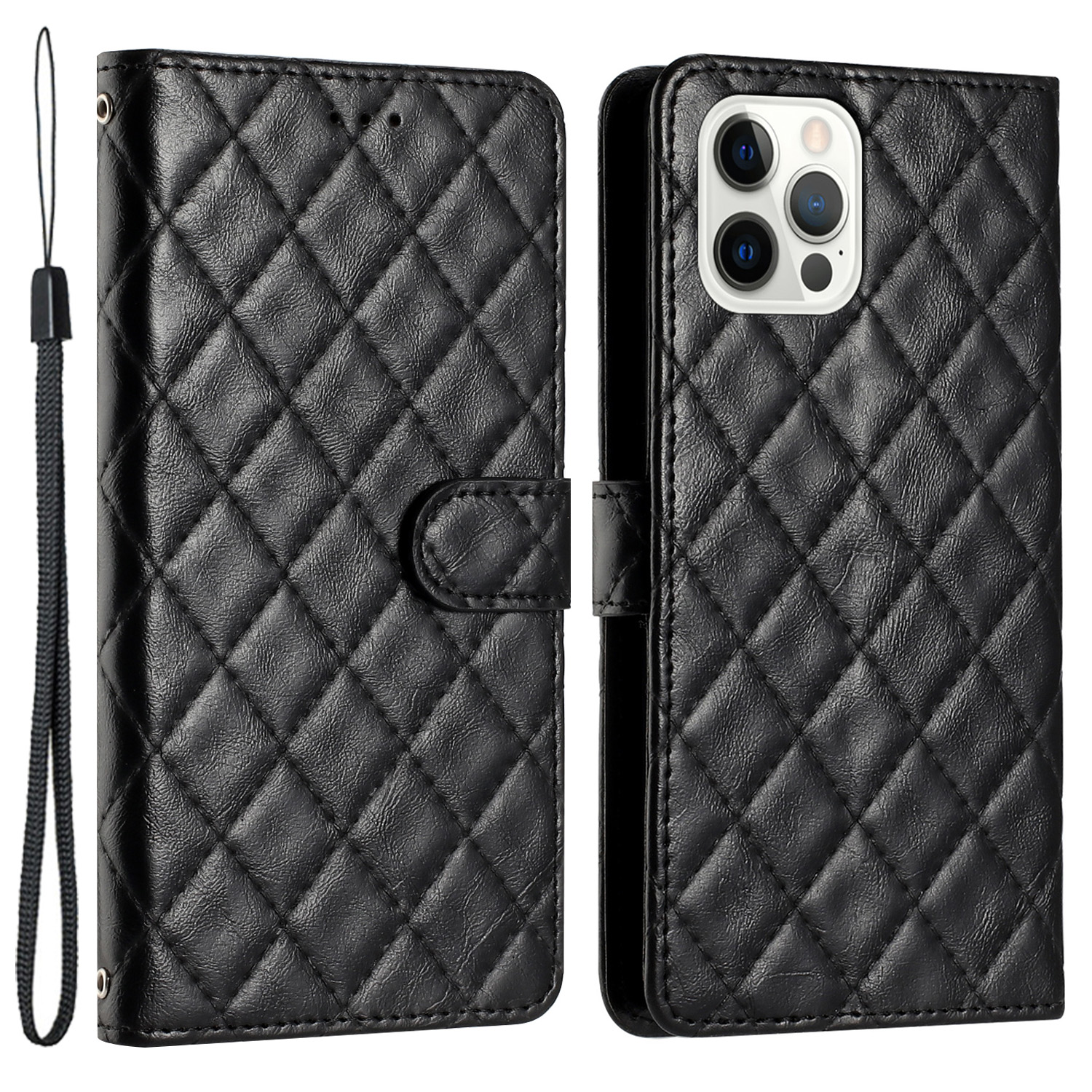 Für Das Iphone 15 Pro Max PU Leder+tpu Hülle Rhombus -stitching Line Wallet Stand Telefonabdeckung - Schwarz, iPhone 15 Pro Max
Für Das Iphone 15 Pro Max PU Leder+tpu Hülle Rhombus -stitching Line Wallet Stand Telefonabdeckung - Schwarz, iPhone 15 Pro Max