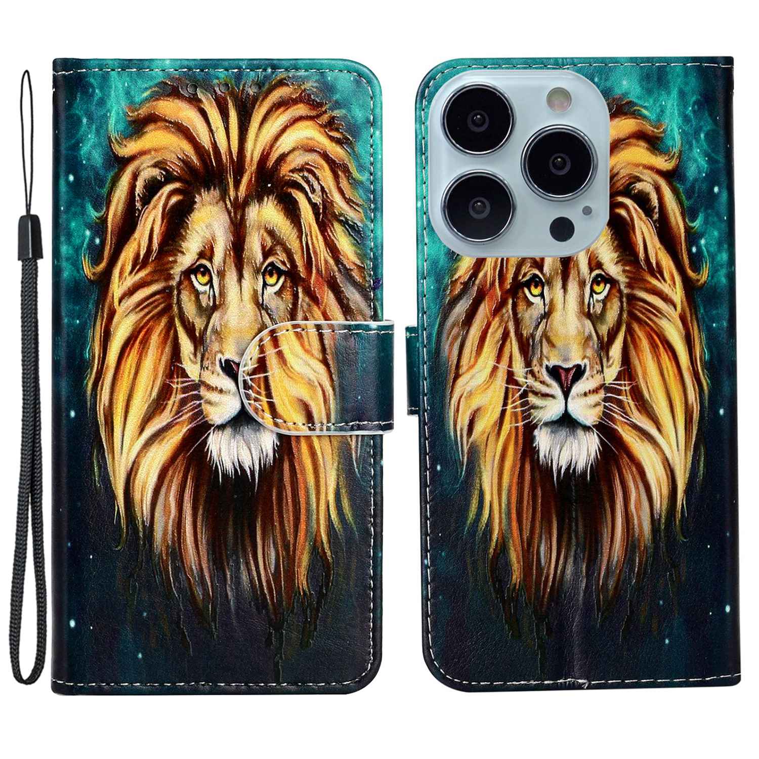 Lederbrieftasche Hülle Für Iphone 15 Pro, Musterdruckständer Handyabdeckung - Löwe, iPhone 15 Pro
Lederbrieftasche Hülle Für Iphone 15 Pro, Musterdruckständer Handyabdeckung - Löwe, iPhone 15 Pro