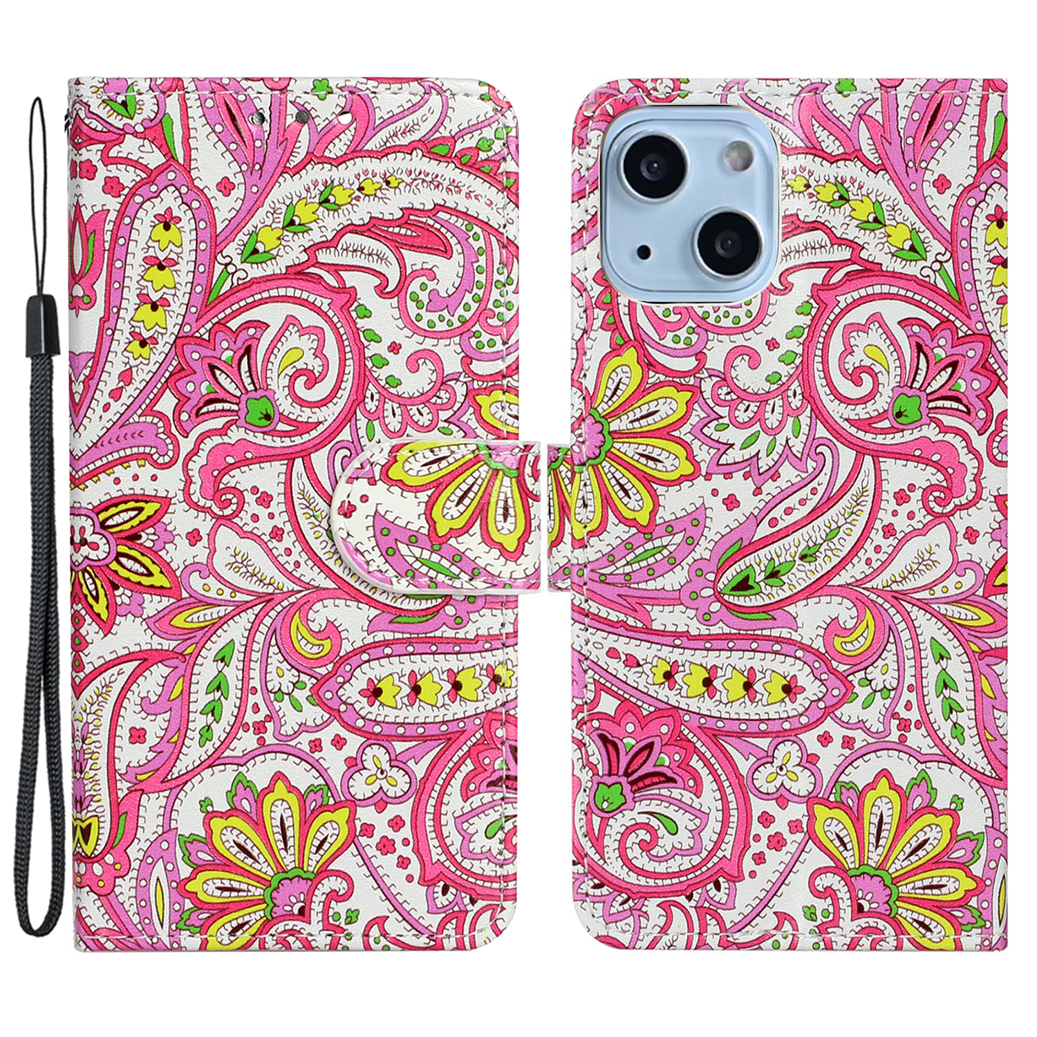 Stand Phone Wallet Hülle Für Iphone 15 Plus, PU -ledermuster -druckphase -deckung - Blume, iPhone 15 Plus
Stand Phone Wallet Hülle Für Iphone 15 Plus, PU -ledermuster -druckphase -deckung - Blume, iPhone 15 Plus