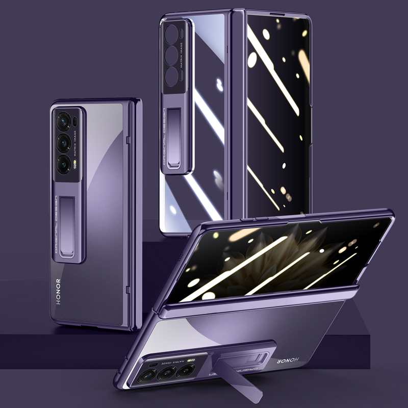 Für Die Ehre Magic V2 5G Scharnierschutz Kickstand Deckung Clear PC Electroplating Phone Hülle Mit Datenschutzglasfilm - Lila, Honor Magic V2 5G
Für Die Ehre Magic V2 5G Scharnierschutz Kickstand Deckung Clear PC Electroplating Phone Hülle Mit Datenschutzglasfilm - Lila, Honor Magic V2 5G