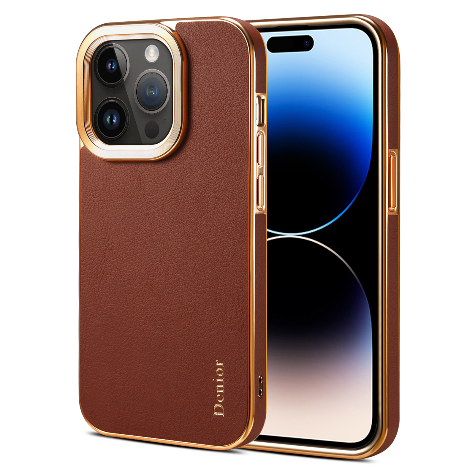 Denior Elektroplierend Telefonhülle Für Iphone 14 Pro Max, Echte Kuhleder+pc Dropschutzabdeckung - Braun, iPhone 14 Pro Max
Denior Elektroplierend Telefonhülle Für Iphone 14 Pro Max, Echte Kuhleder+pc Dropschutzabdeckung - Braun, iPhone 14 Pro Max
