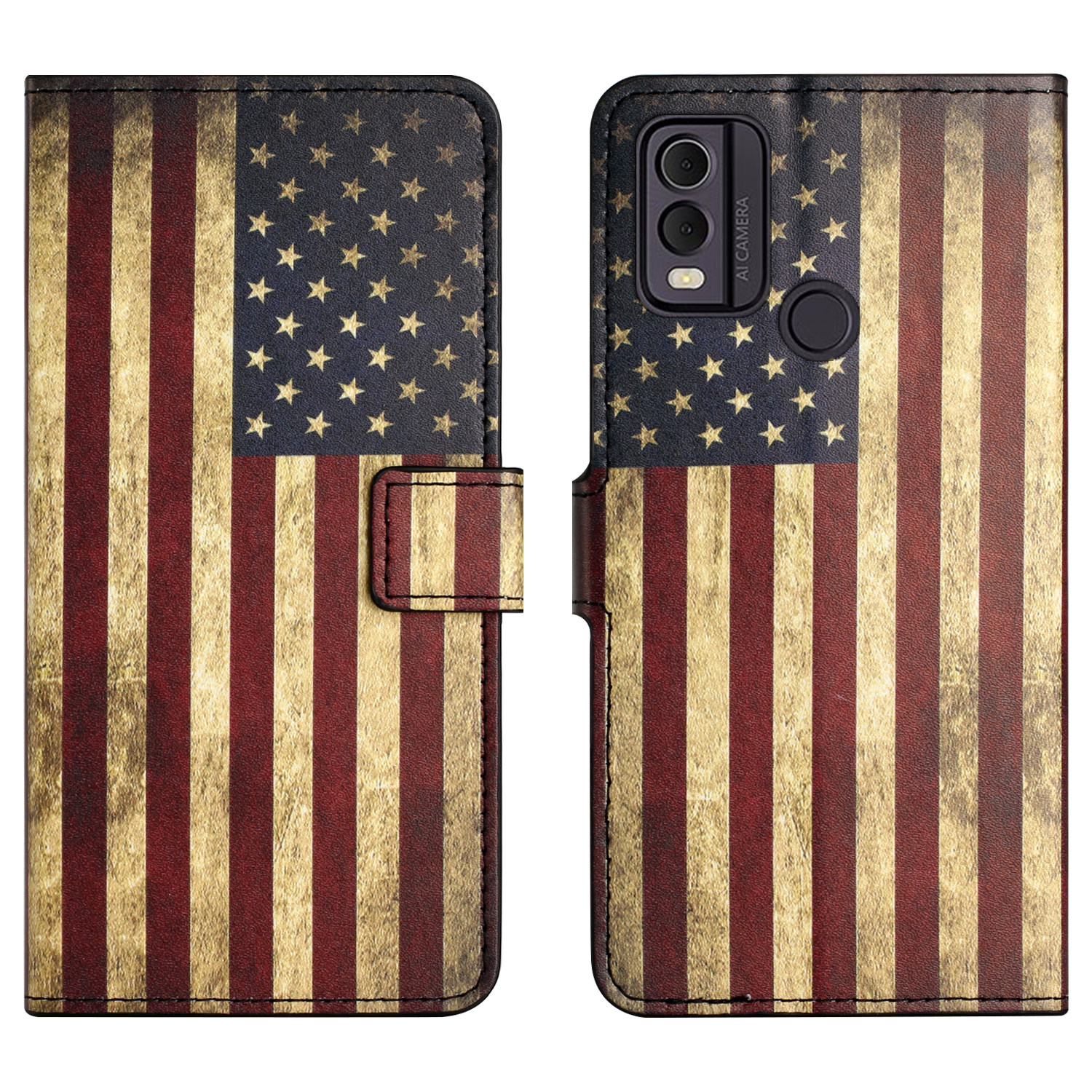 PU Leder Telefonhülle Für Nokia C32 / C22, Musterdruck Brieftaschenständer Telefonabdeckung - Die Amerikanische Flagge, Nokia C32
PU Leder Telefonhülle Für Nokia C32 / C22, Musterdruck Brieftaschenständer Telefonabdeckung - Die Amerikanische Flagge, Nokia C32
