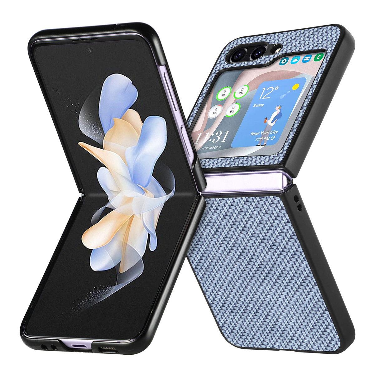 Junsunmay Für Samsung Galaxy Z Flip5 5G Schockfischhülle Carbonfaser Textur PU+PC -telefonhülle - Blau, Galaxy Z Flip5 5G
Junsunmay Für Samsung Galaxy Z Flip5 5G Schockfischhülle Carbonfaser Textur PU+PC -telefonhülle - Blau, Galaxy Z Flip5 5G